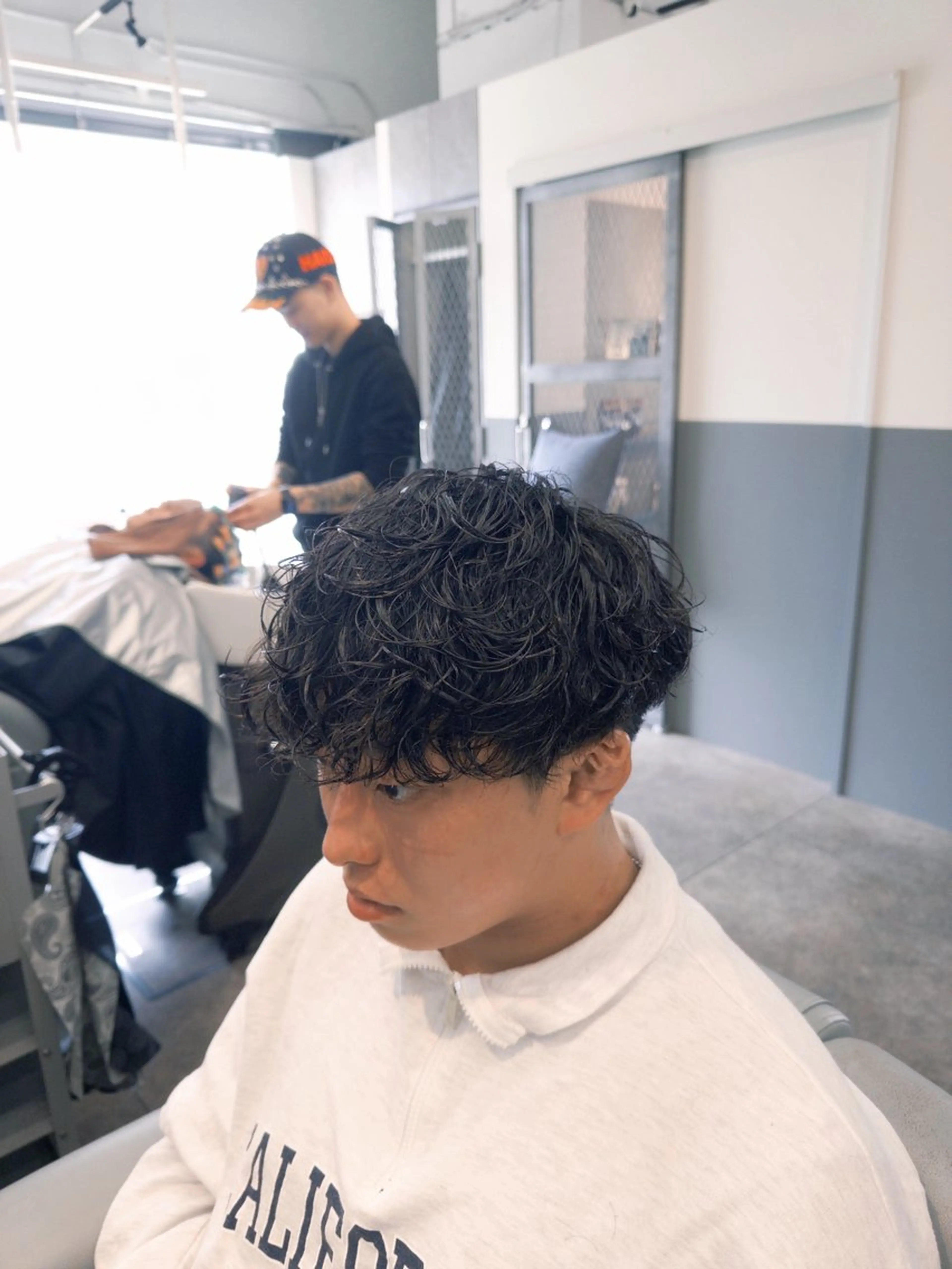 パーマ メンズ Noisyle 西本町所属・川端 さくのヘアスタイル