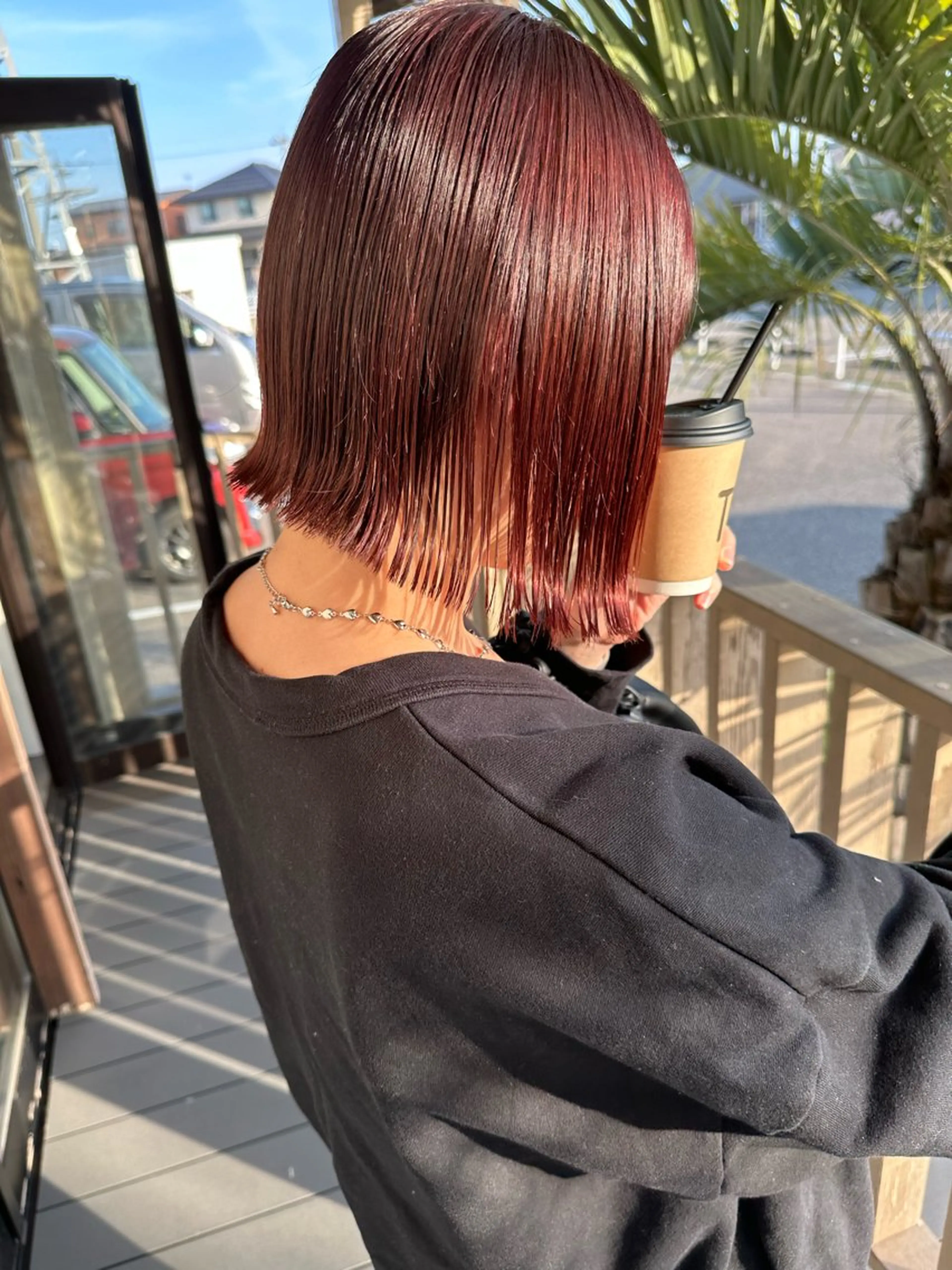 ミディアム カット ヘアカラー 🌈トップデザイナー 金沢駅近nanamiのヘアスタイル