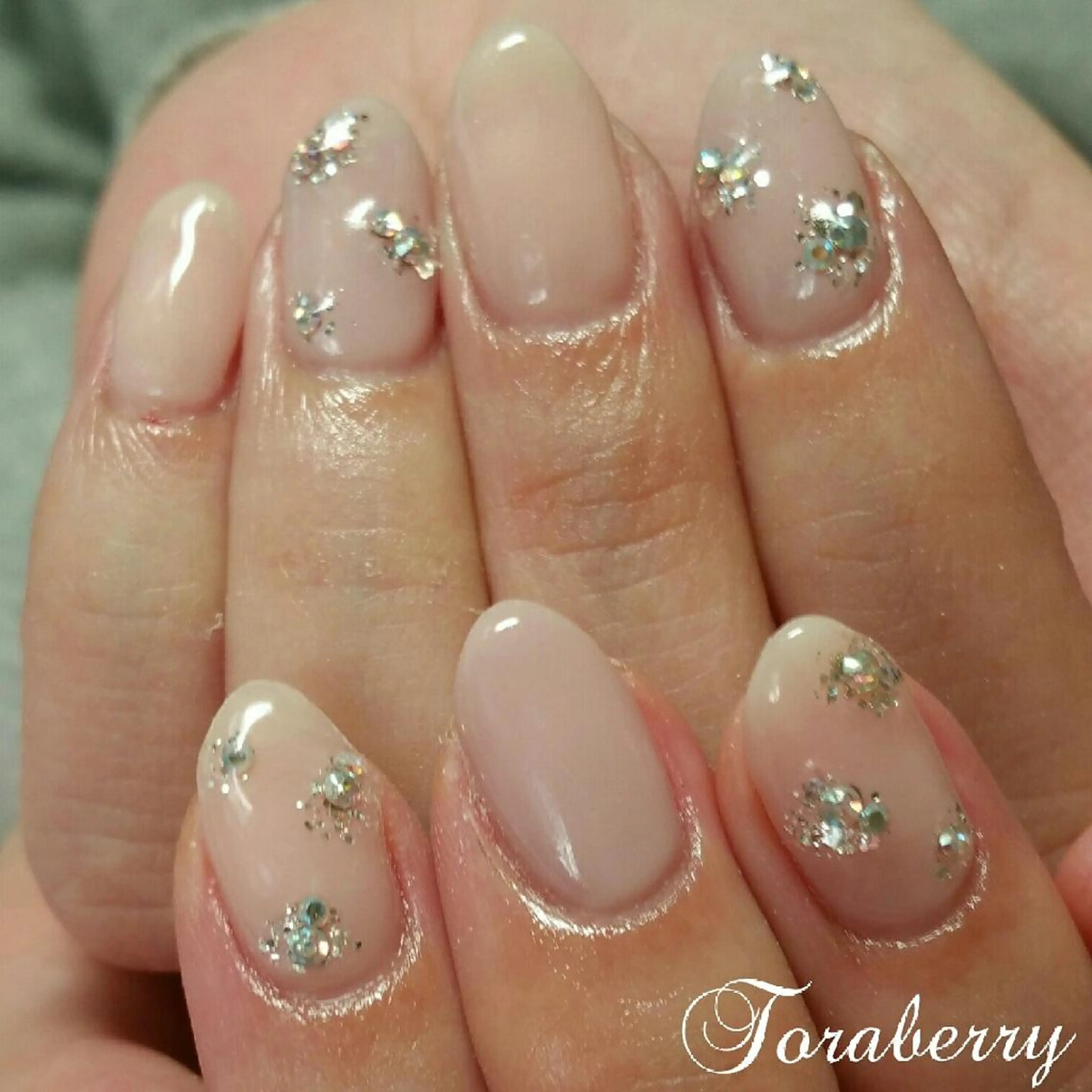 ネイル ピンク ピンクベージュ ハンドネイル ネイリスト なつみのネイルデザイン