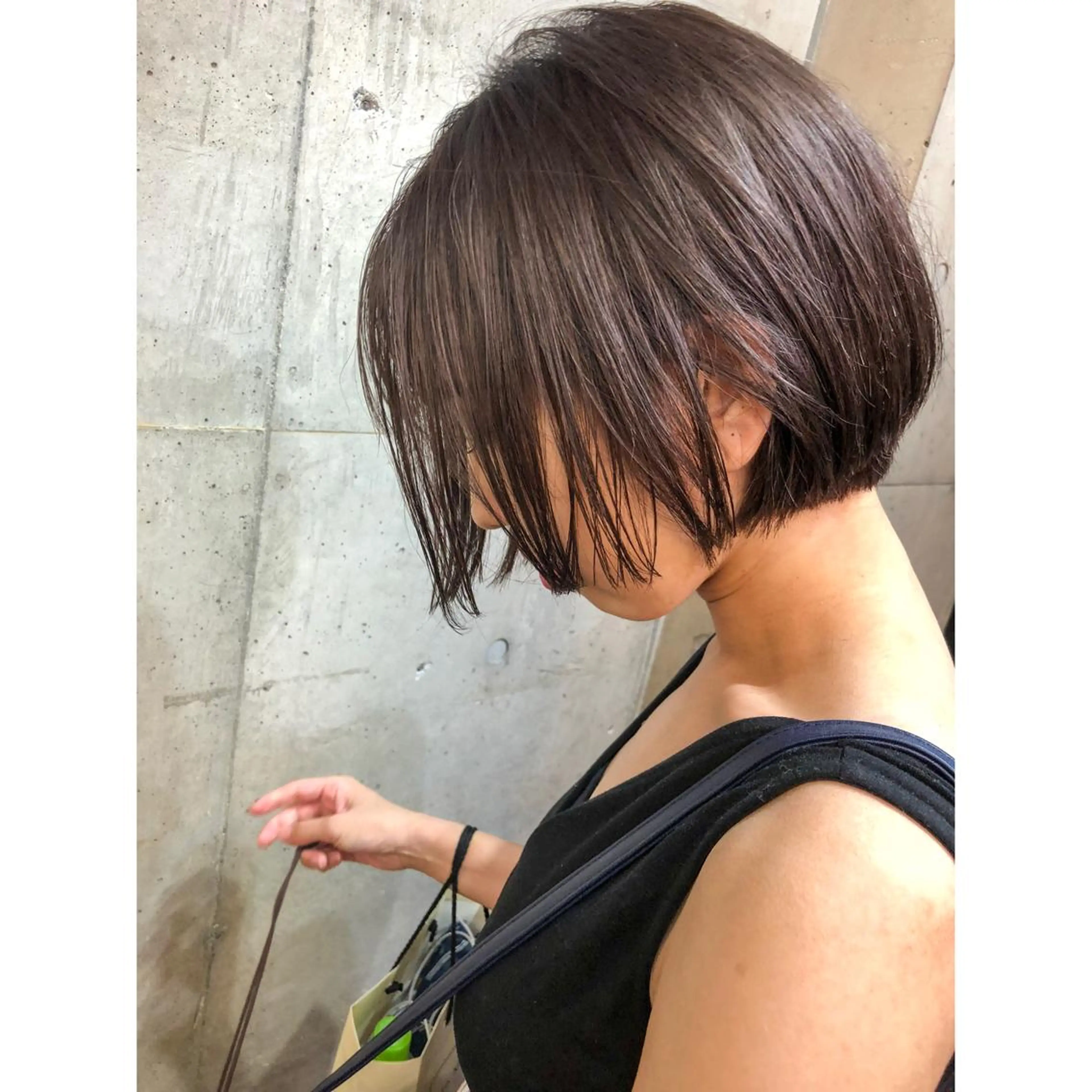 ショート カラー 透明感カラー ラベンダーカラー ボブ センスをお届けします 大谷将生INFPのヘアスタイル