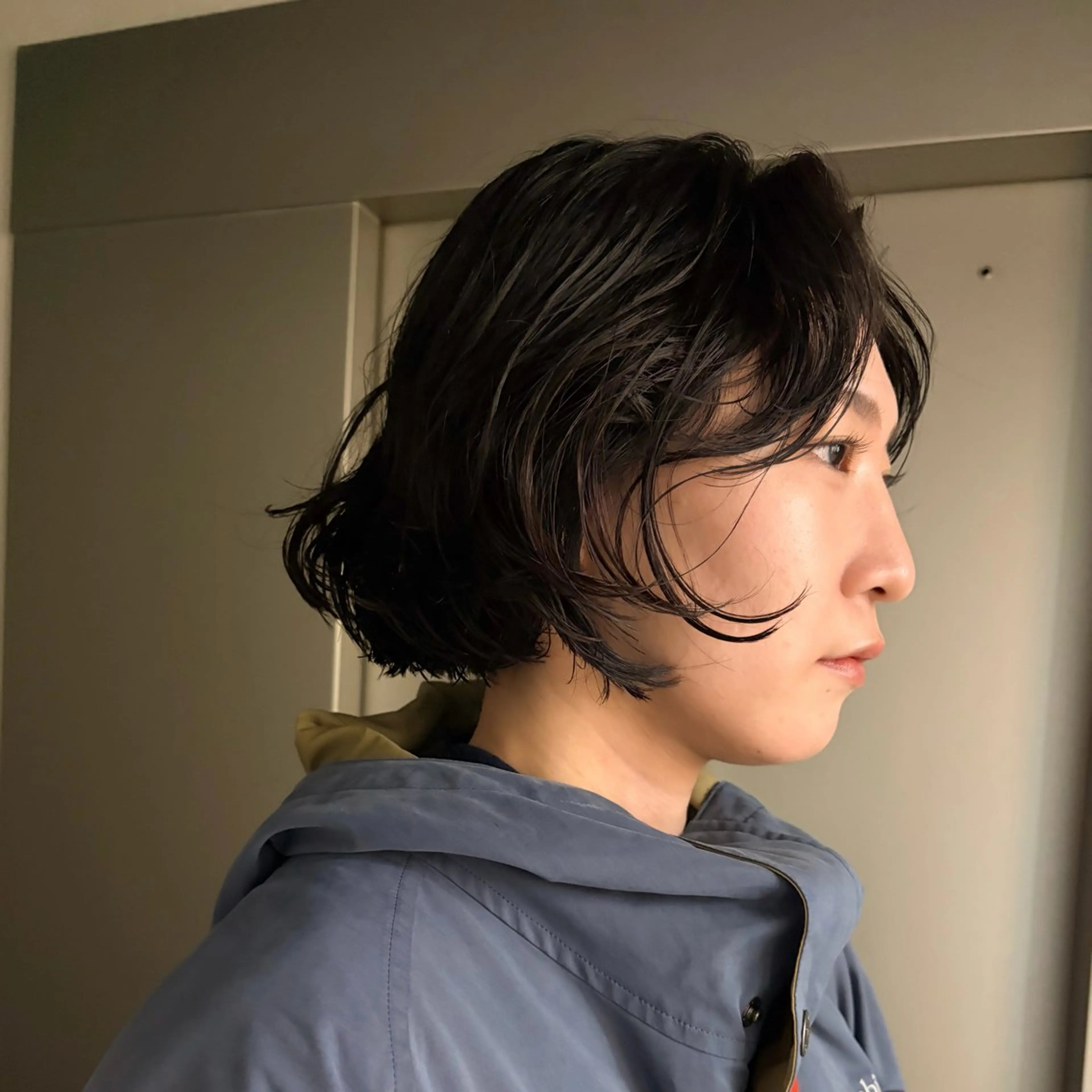 ショート パーマ カット パーマ トリートメント トレンドボブ /ミリヤのヘアスタイル