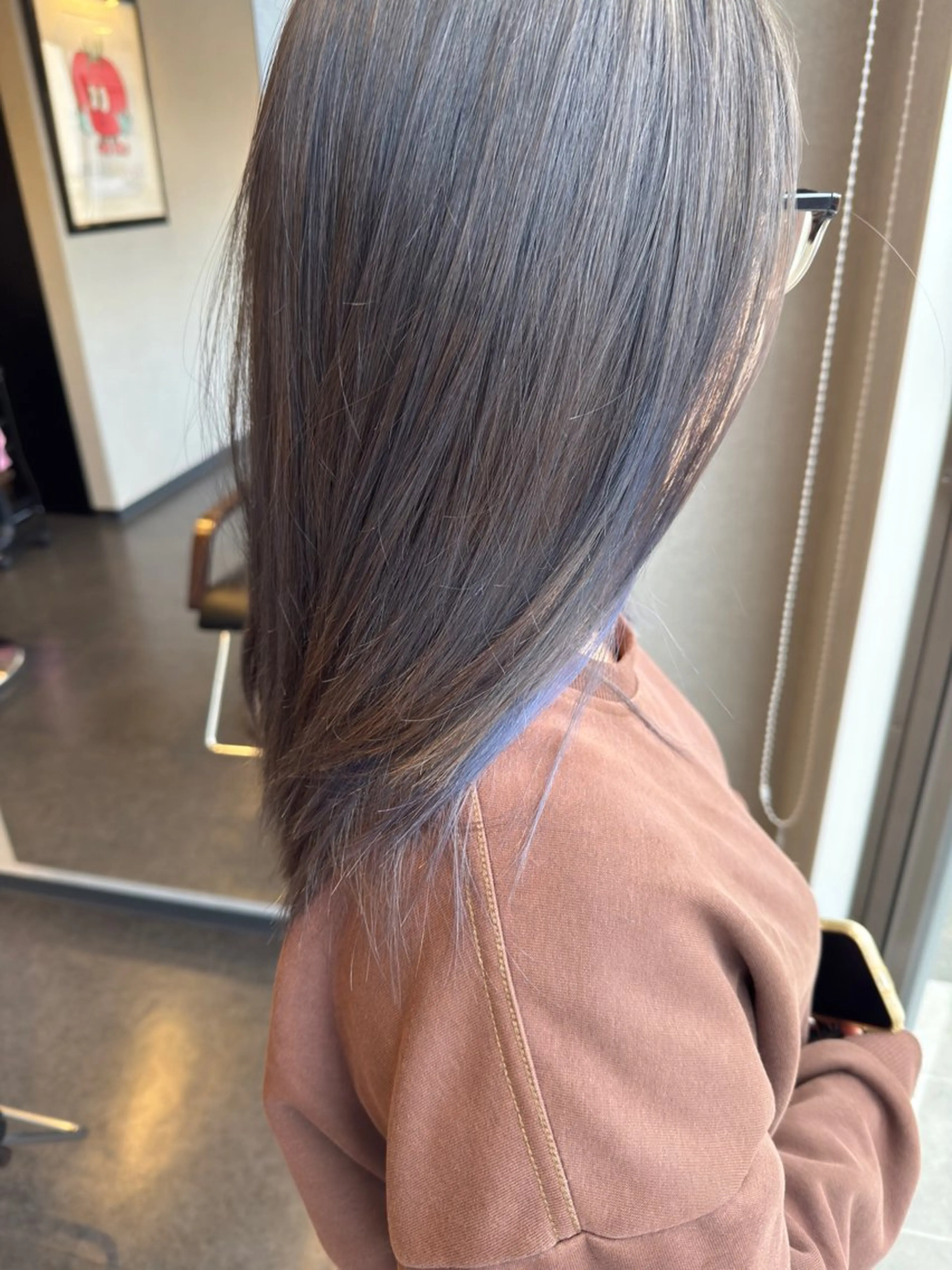 セミロング 髪質改善⚡️カラー 🍀武久 誠🍀のヘアスタイル