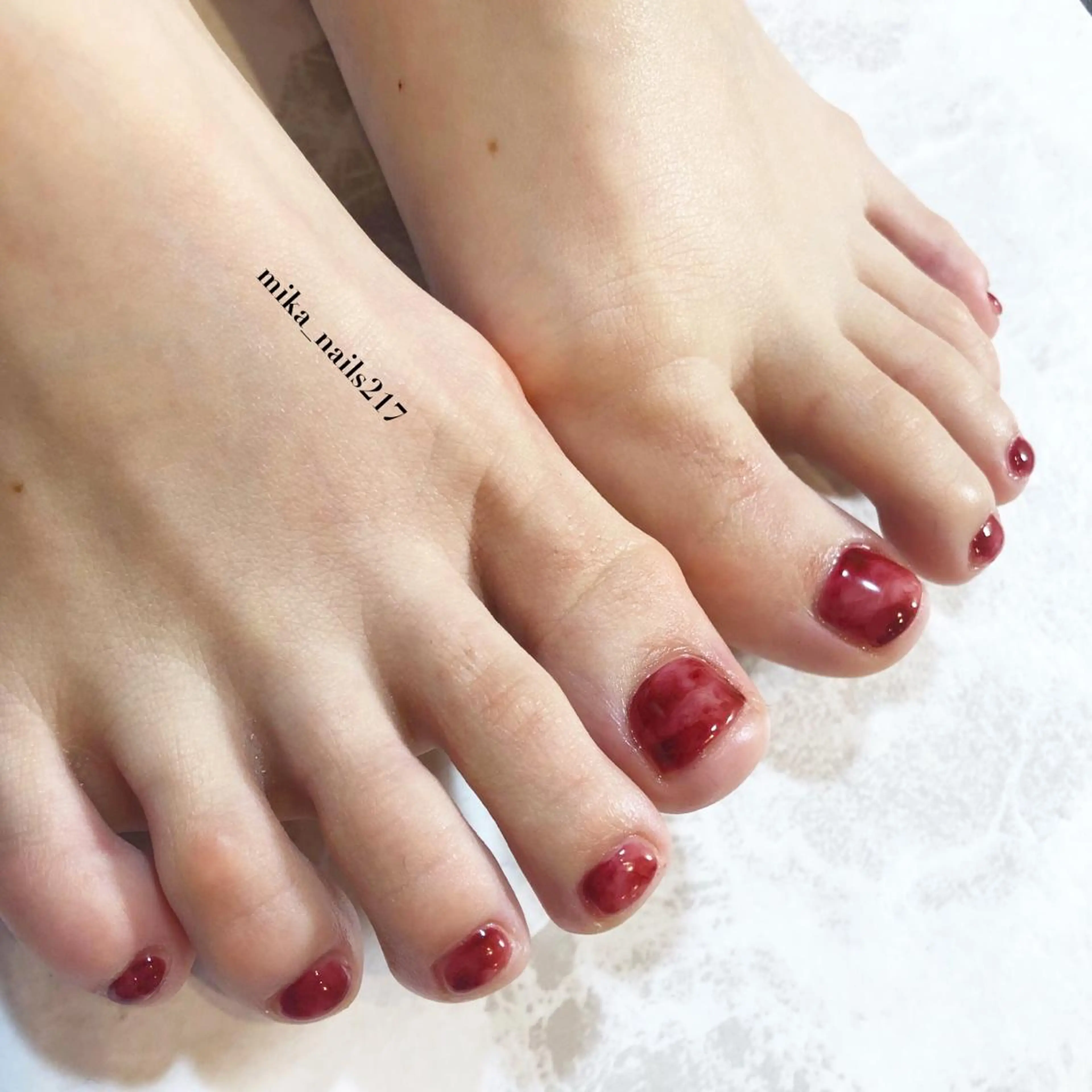 ネイル フットネイル nailsalon ranのネイルデザイン