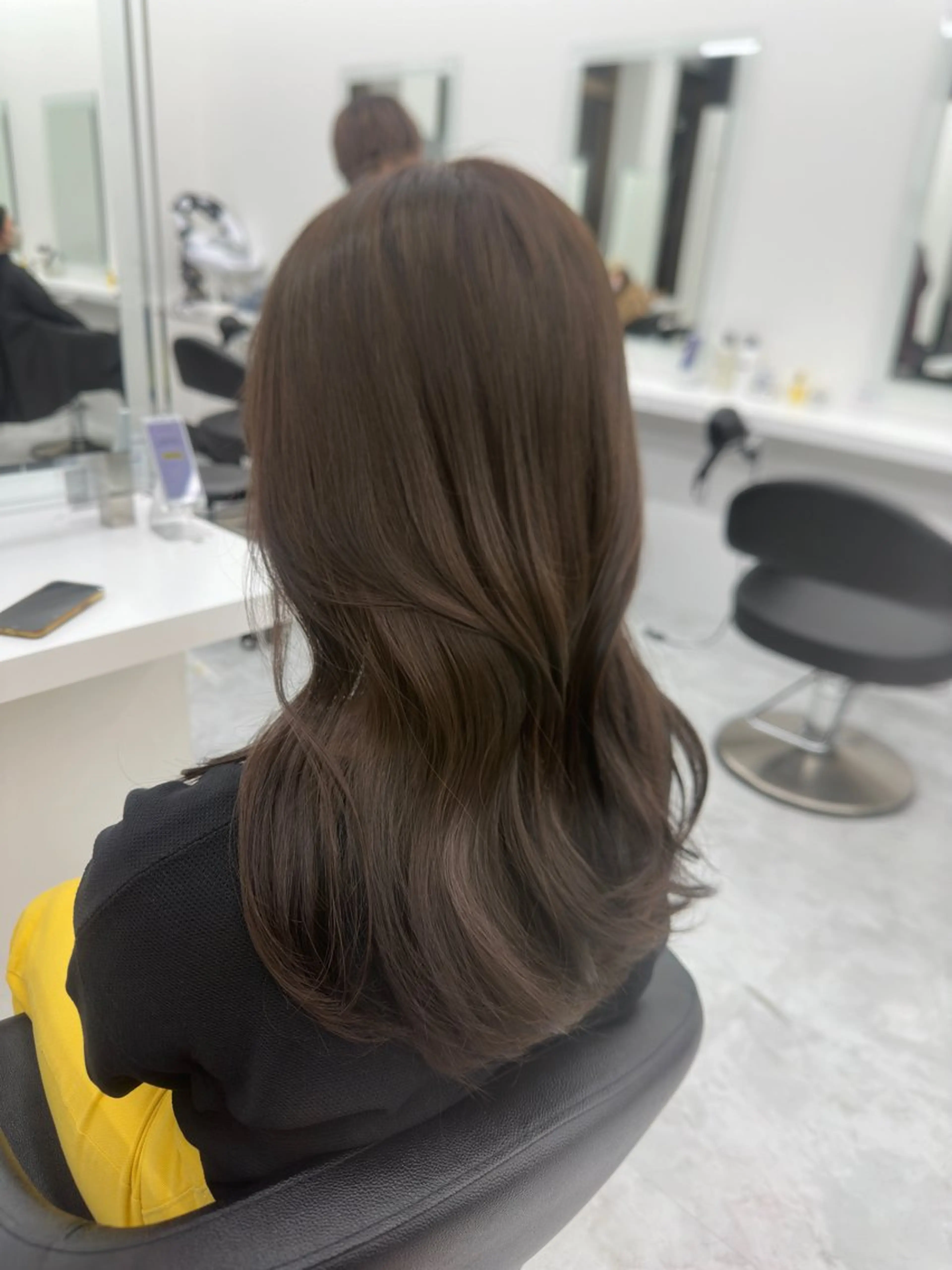 ロング カラー パーマ ヘアアレンジ メンズ キッズ ♥️韓国ヘア レイヤー♥️ゆりのヘアスタイル