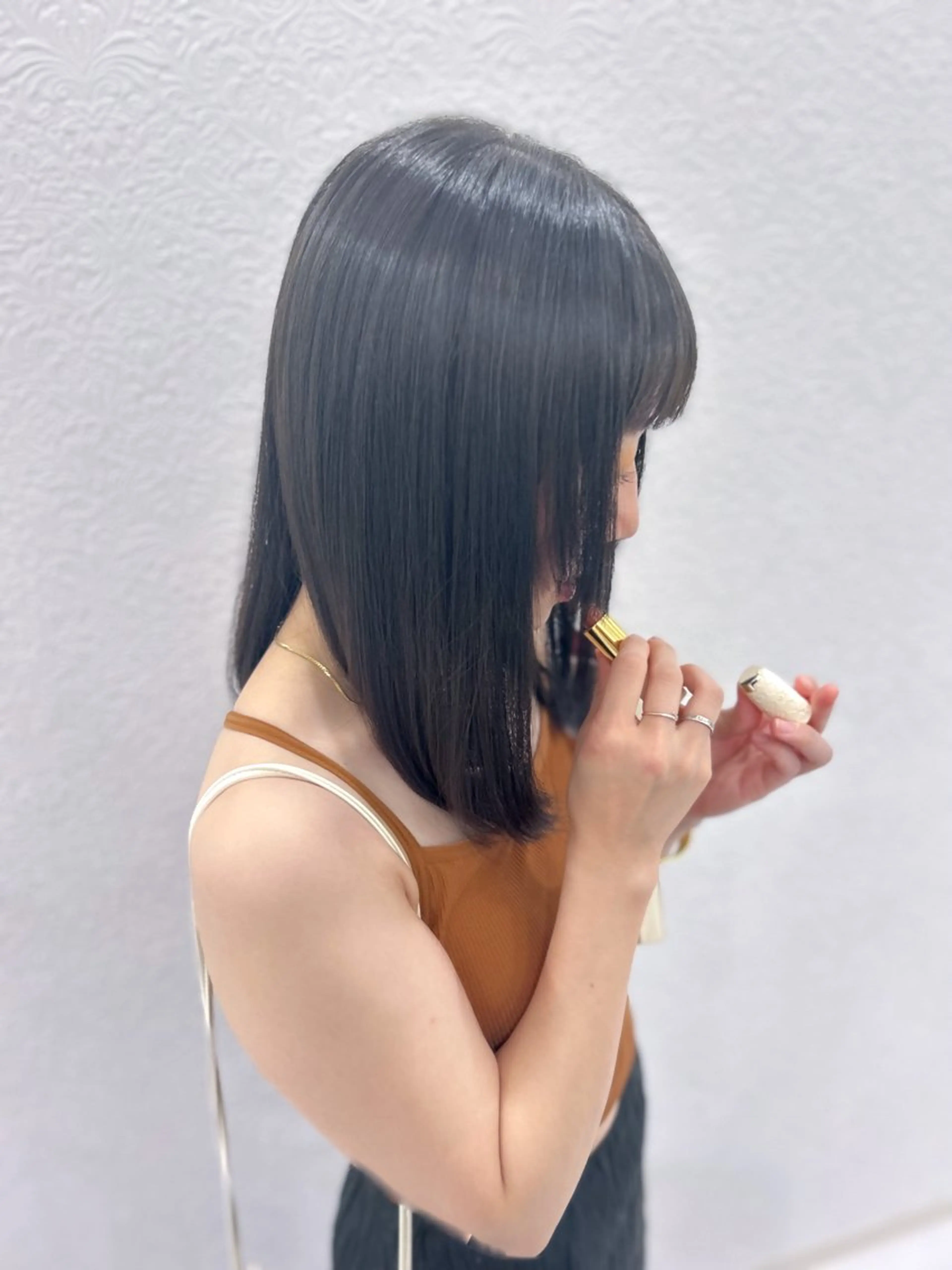 ミディアム 髪質改善 INSPIRE FUKUOKA TENJIN所属・イノクチ マコト髪質改善カラーのヘアスタイル