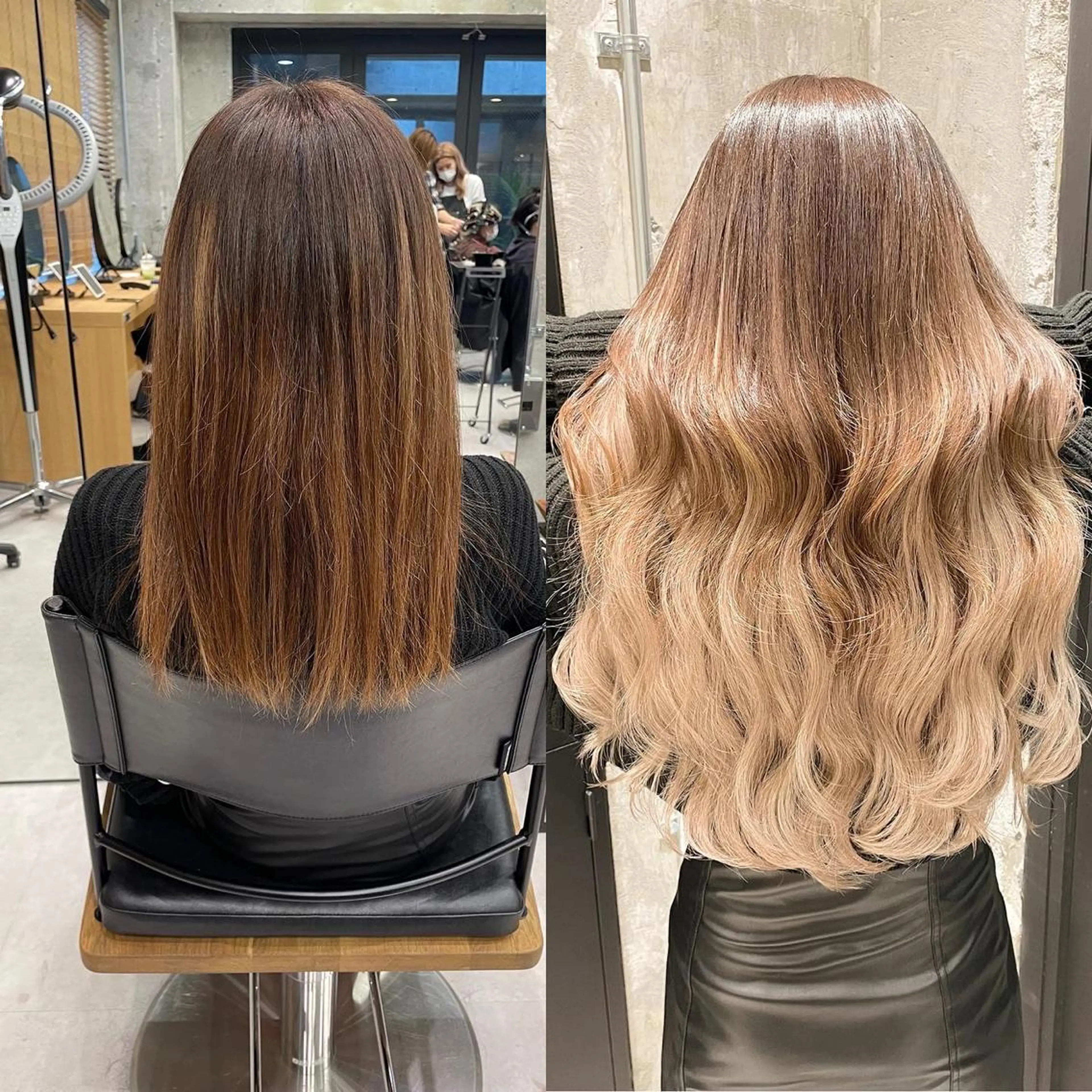 ロング カラー ヘアアレンジ ヘアカラー エクステ TATSUYA アートディレクターのヘアスタイル