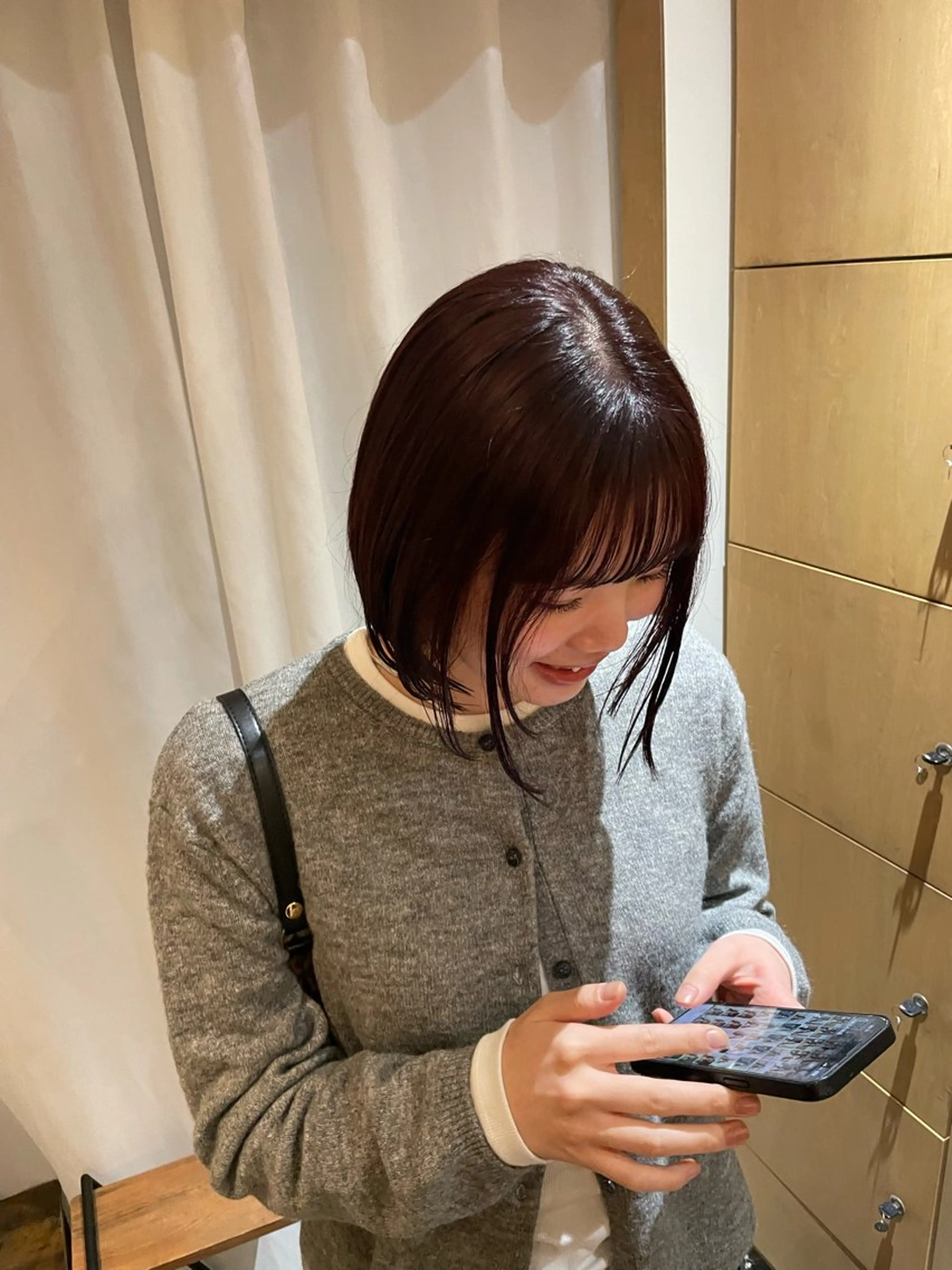 カラー ラベンダーカラー ピンクカラー ピンクラベンダー ヘアカラー ミキ🐈‍⬛ bobカット🚿のヘアスタイル