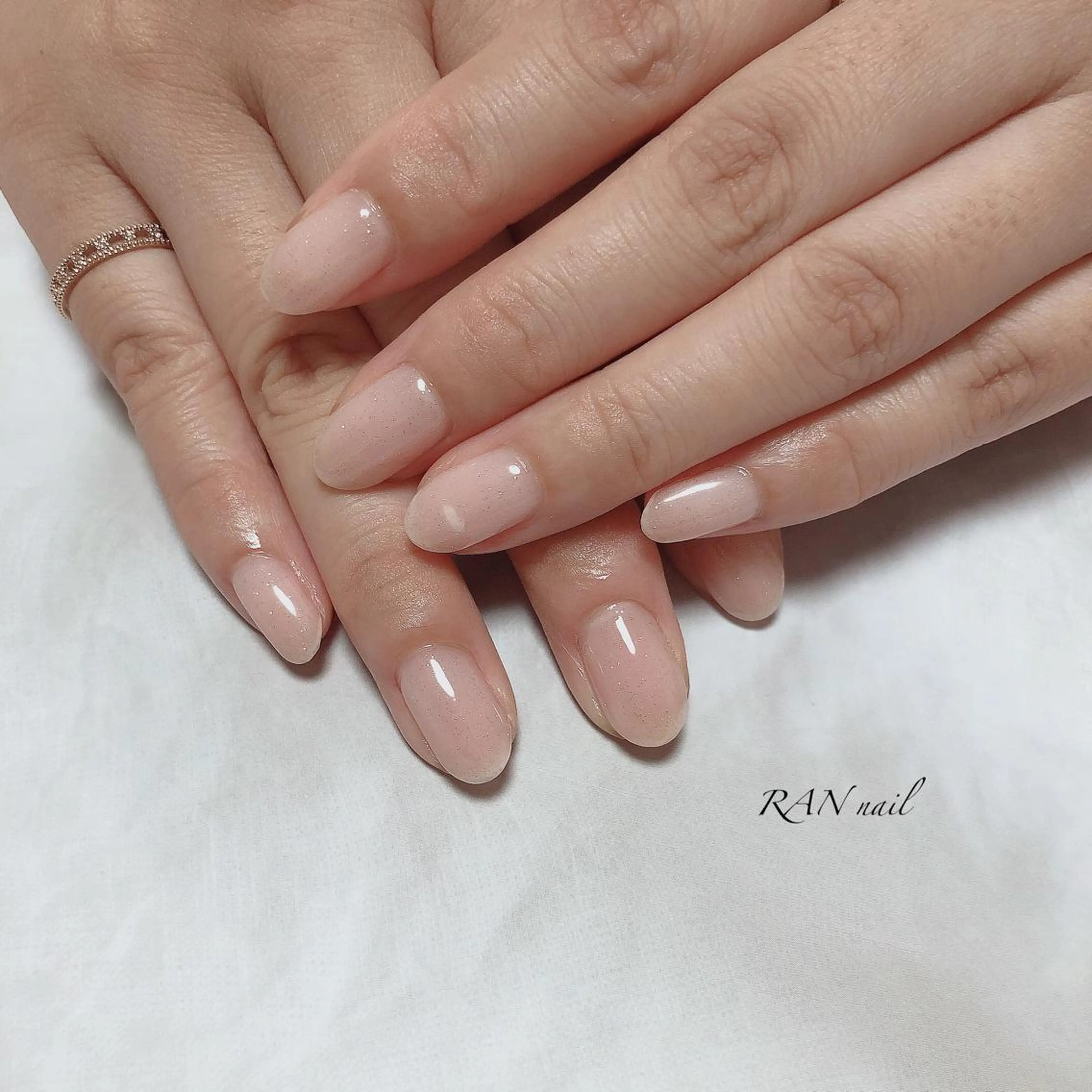 ネイル ジェルネイル キラキラネイル ラメ(グリッター) ワンカラーネイル パラジェル ハンドネイル フットネイル RAN nail 〜ランネイル〜所属・RAN nailのネイルデザイン