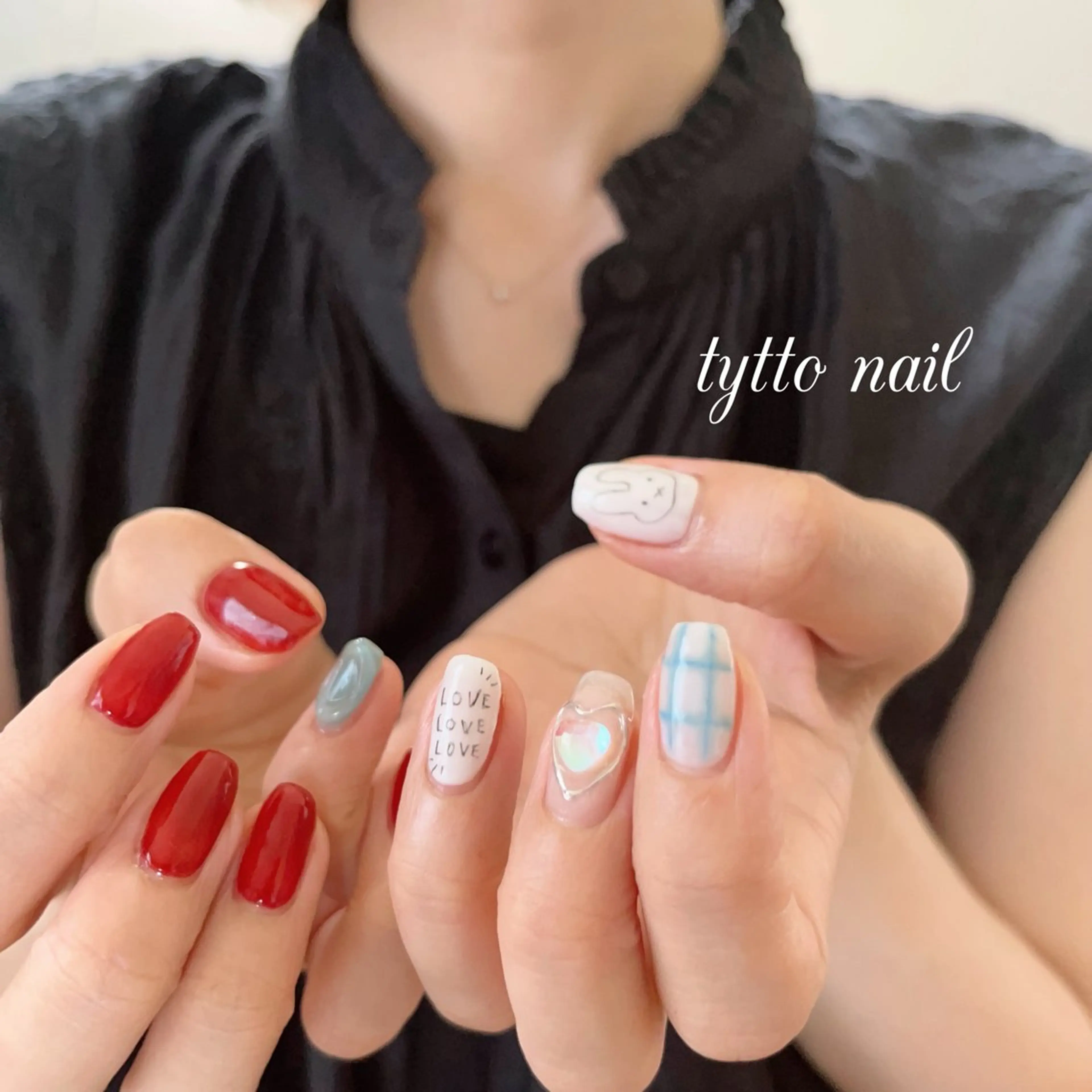 ネイル ワンカラーネイル 夏ネイル ハンドネイル tytto nail ❤︎‪‪eri‪‪のネイルデザイン