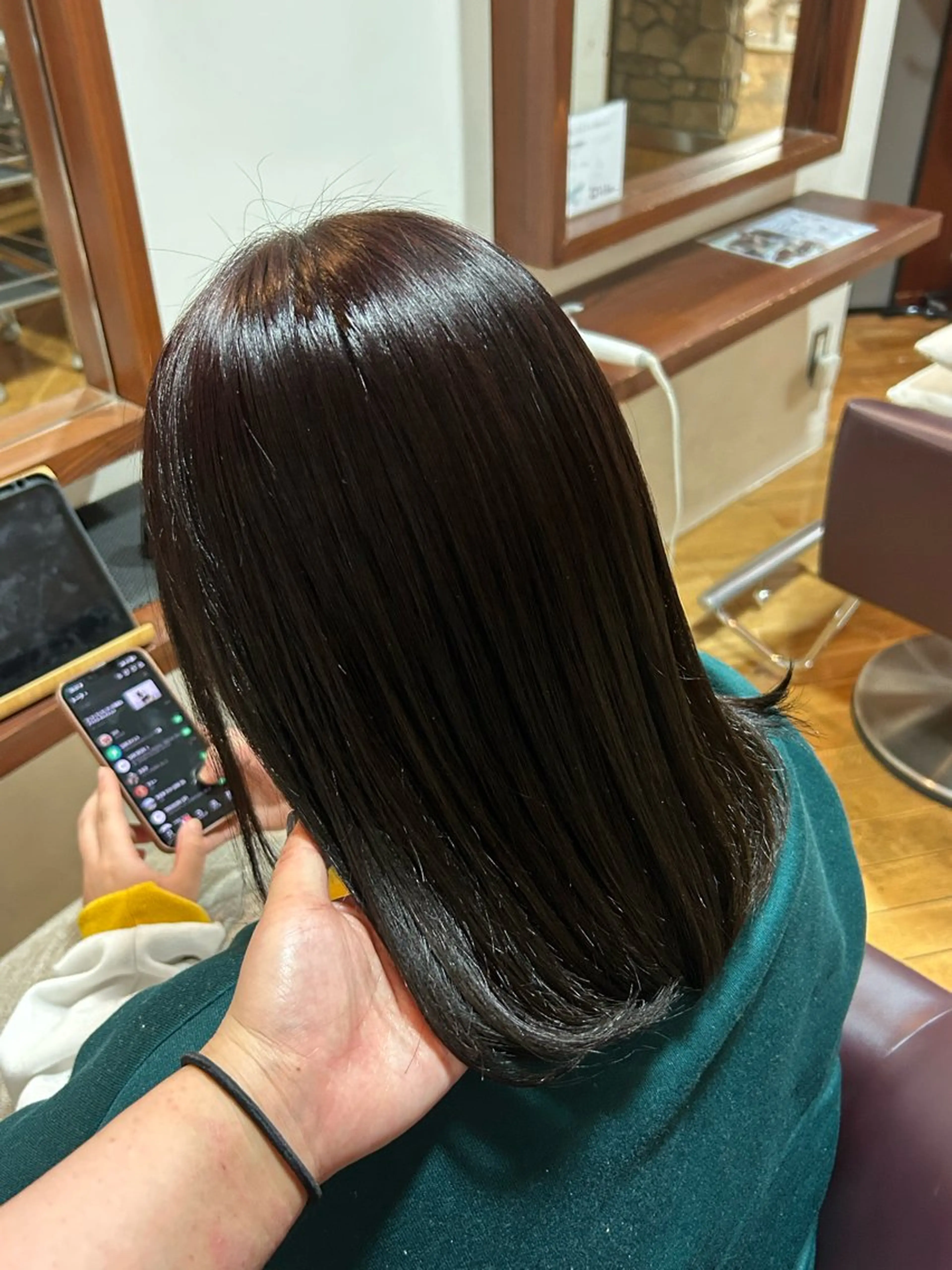 ミディアム カラー ブラウンカラー ヘアカラー 中谷 梨那 SAKURA💜🌸のヘアスタイル