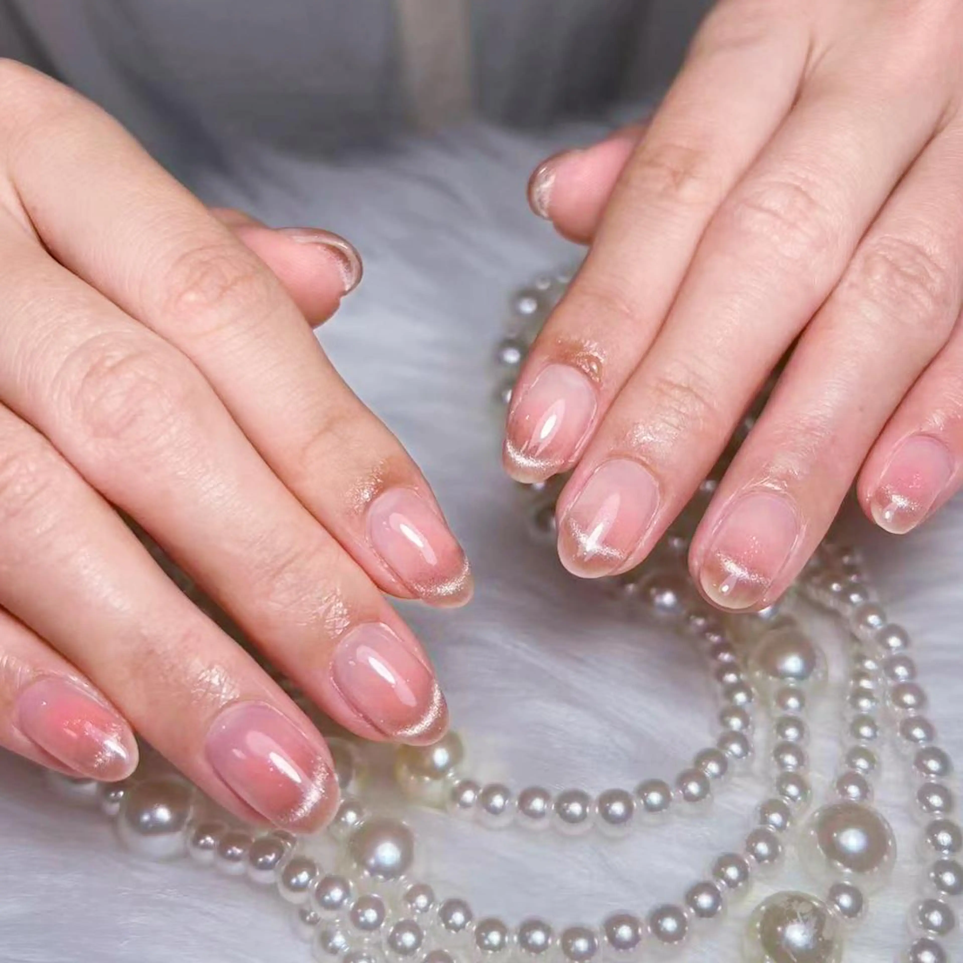 ネイル アートネイル オーロラネイル ガーリー キラキラネイル 韓国ネイル DIAMOND 💅のネイルデザイン