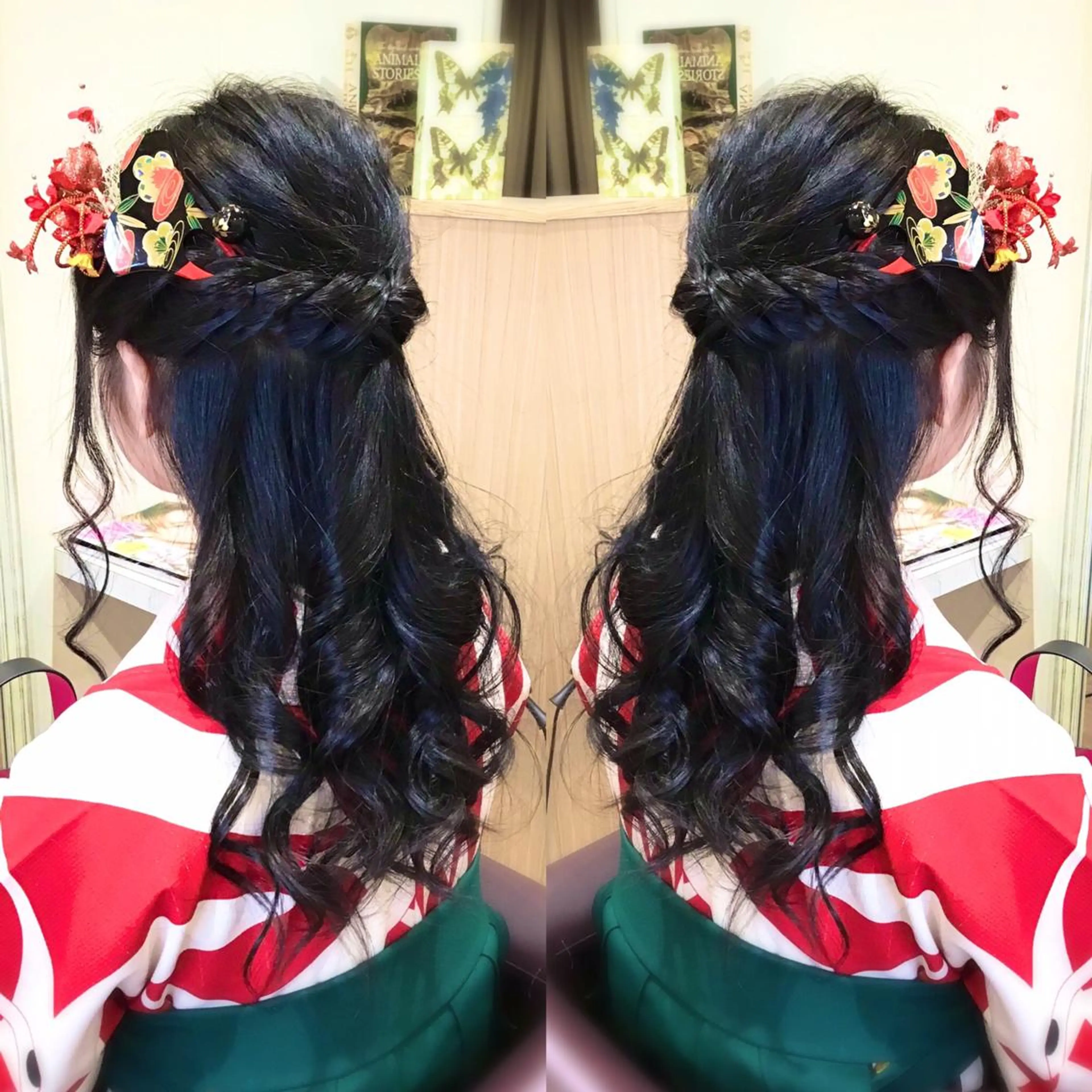 ヘアアレンジ 卒業式のヘアスタイル 織田 悦子のマツエク・マツパデザイン