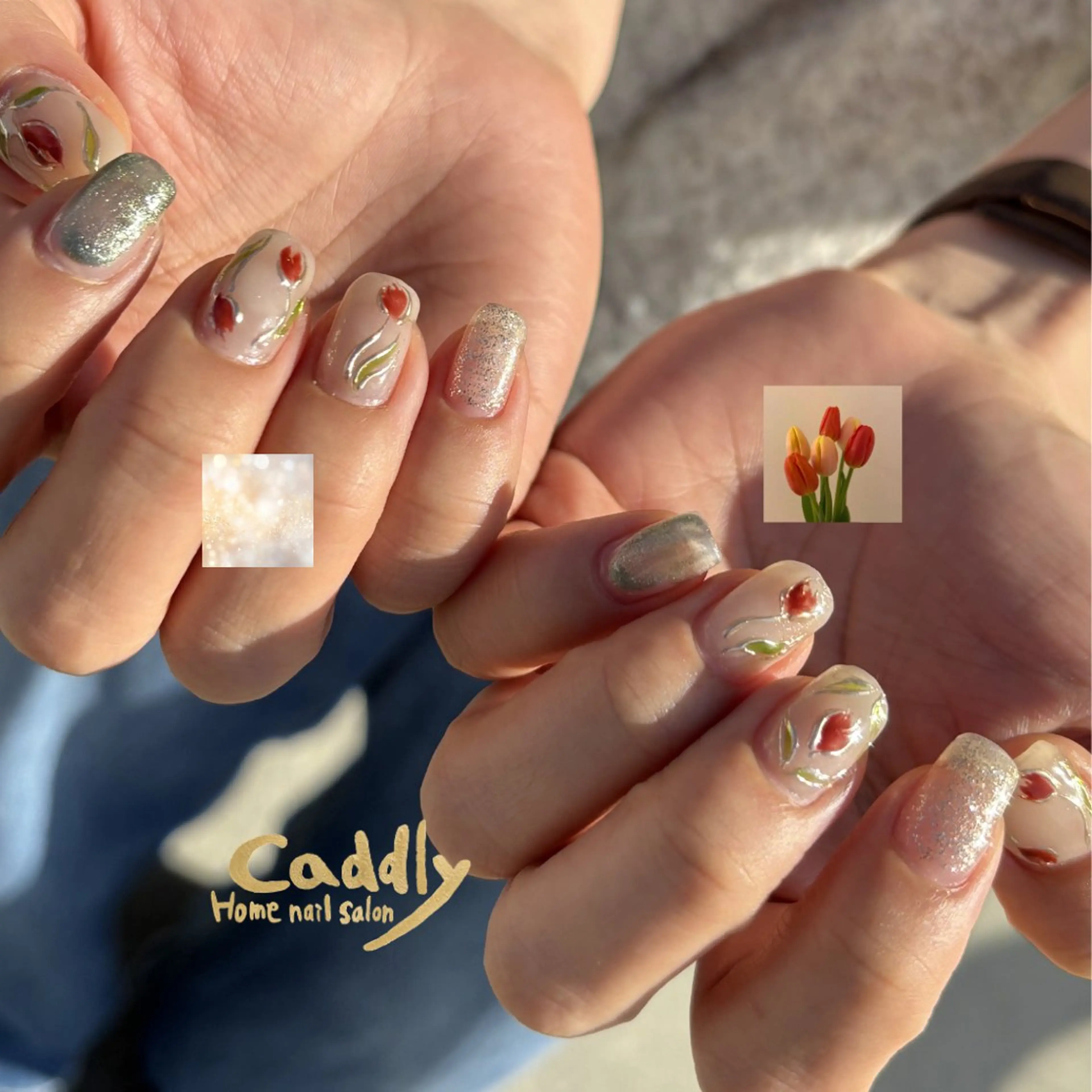 ネイル アートネイル ハンドネイル caddly naoのネイルデザイン