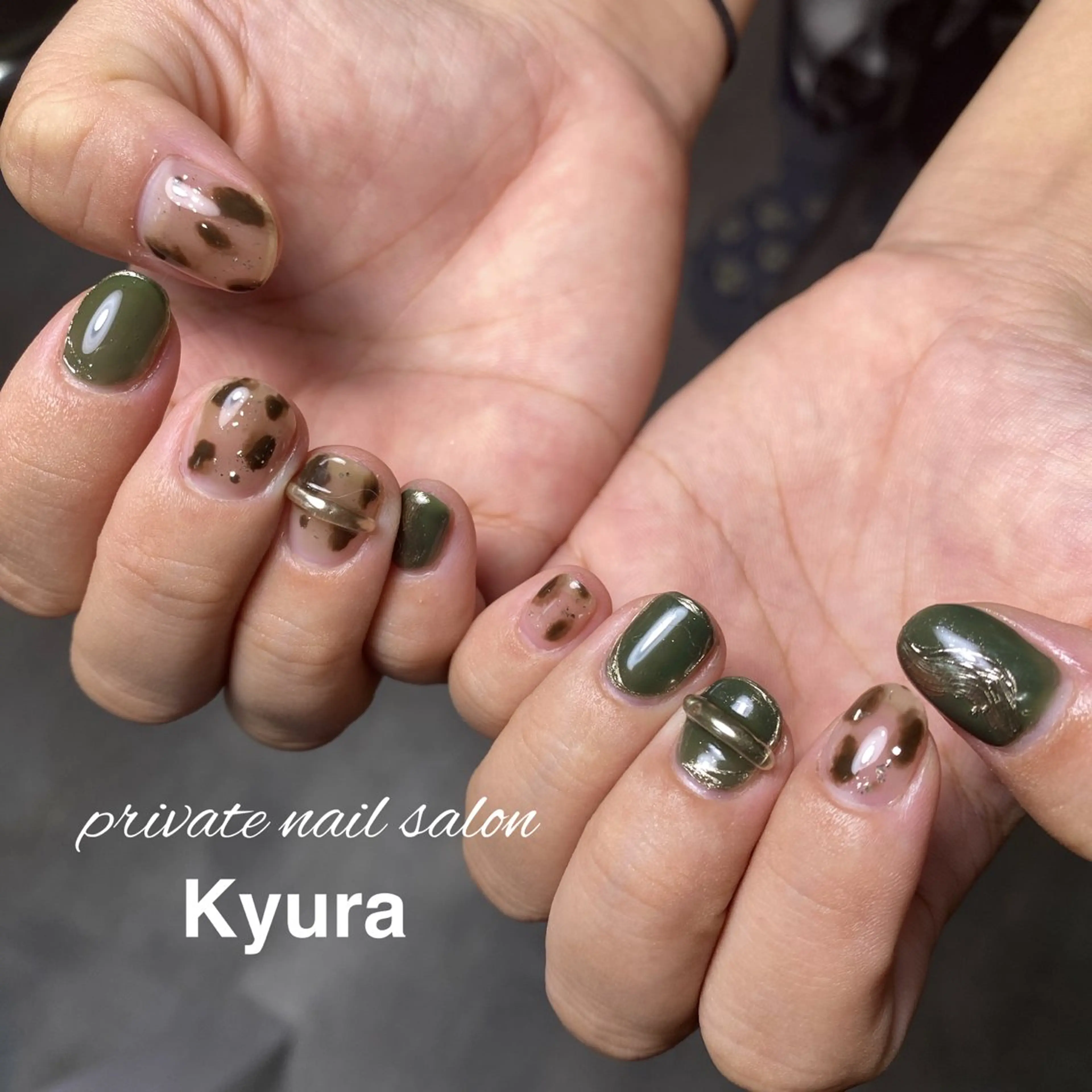 ネイル ハンドネイル 大東市ネイルサロン 【KYURA】ｷｭﾗのネイルデザイン
