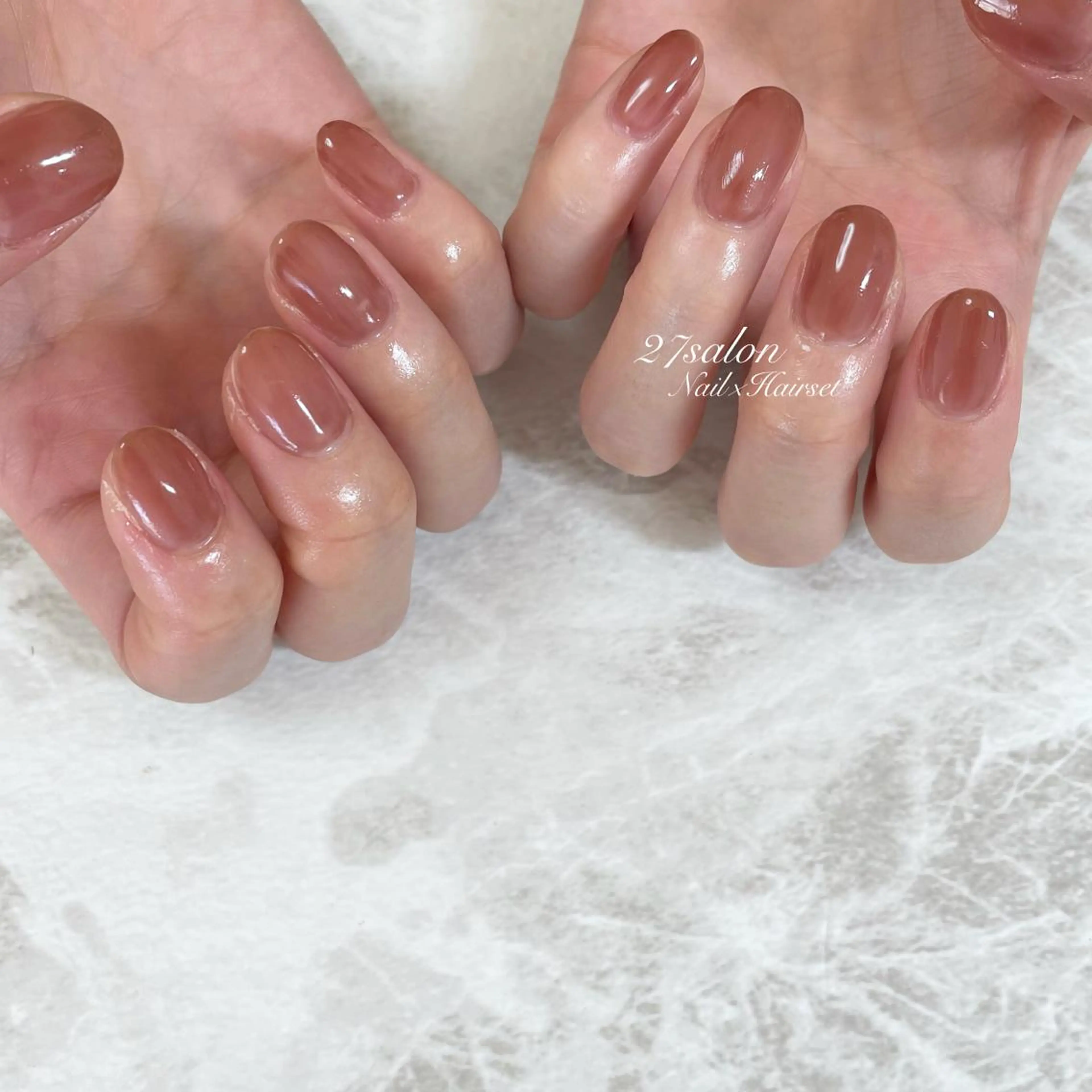 ネイル ワンカラーネイル 27salon yuinaのネイルデザイン