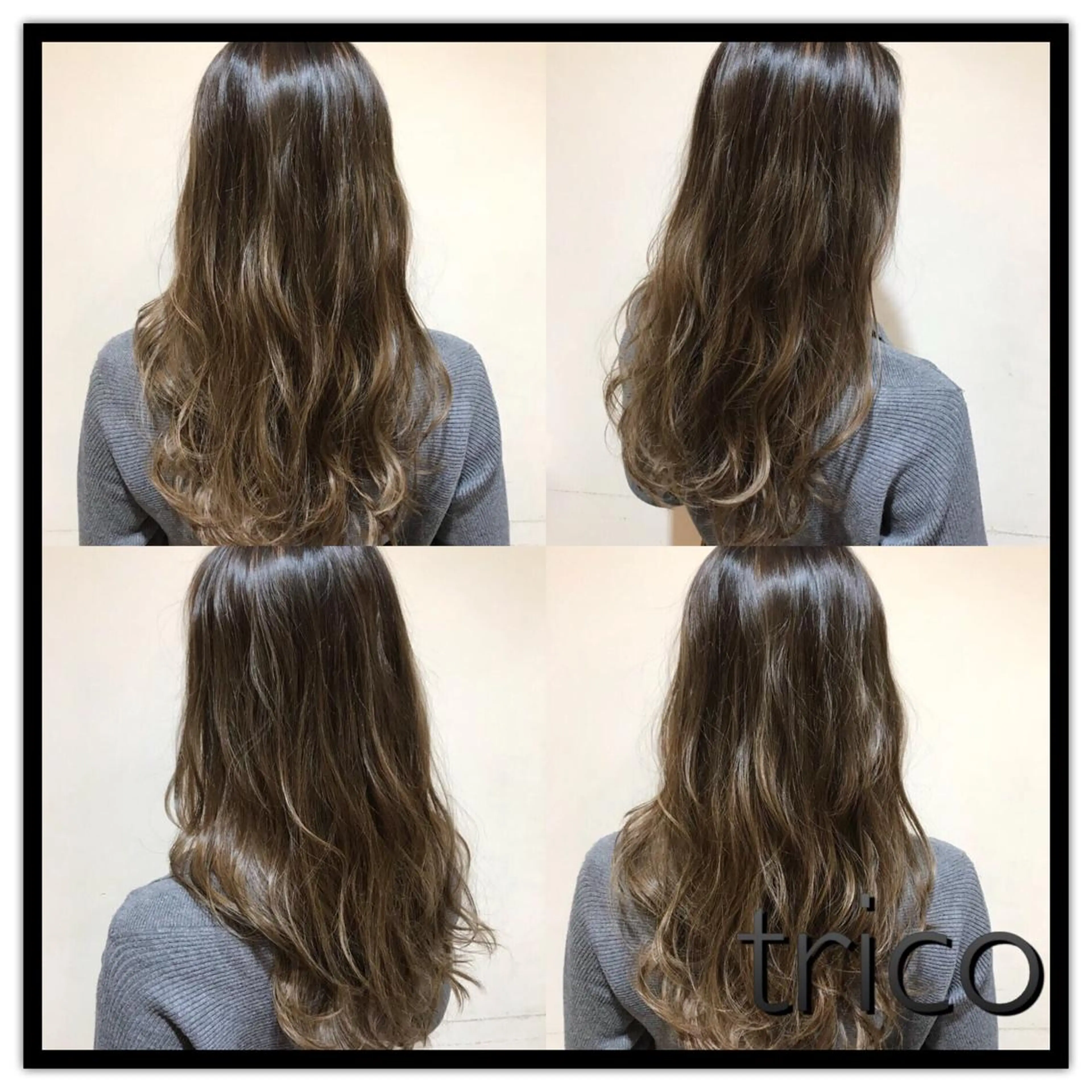 セミロング カラー グラデーションカラー ハイライトカラー ハイライト 似合わせ/ブリーチ カラー.岡田友仁のヘアスタイル