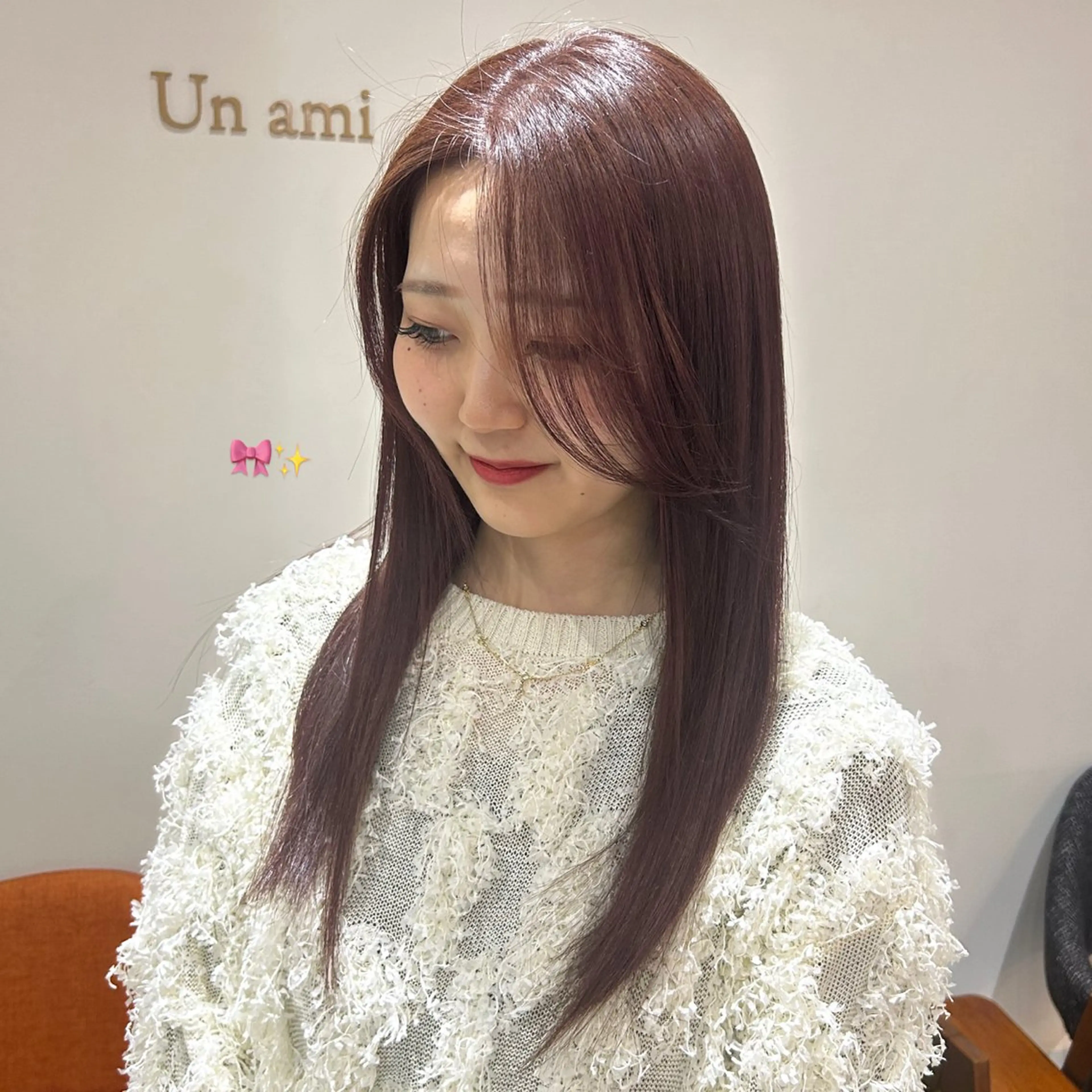 セミロング ヘアカラー トリートメント おしゃれボブ/暖色 カラー🧶いろはのヘアスタイル