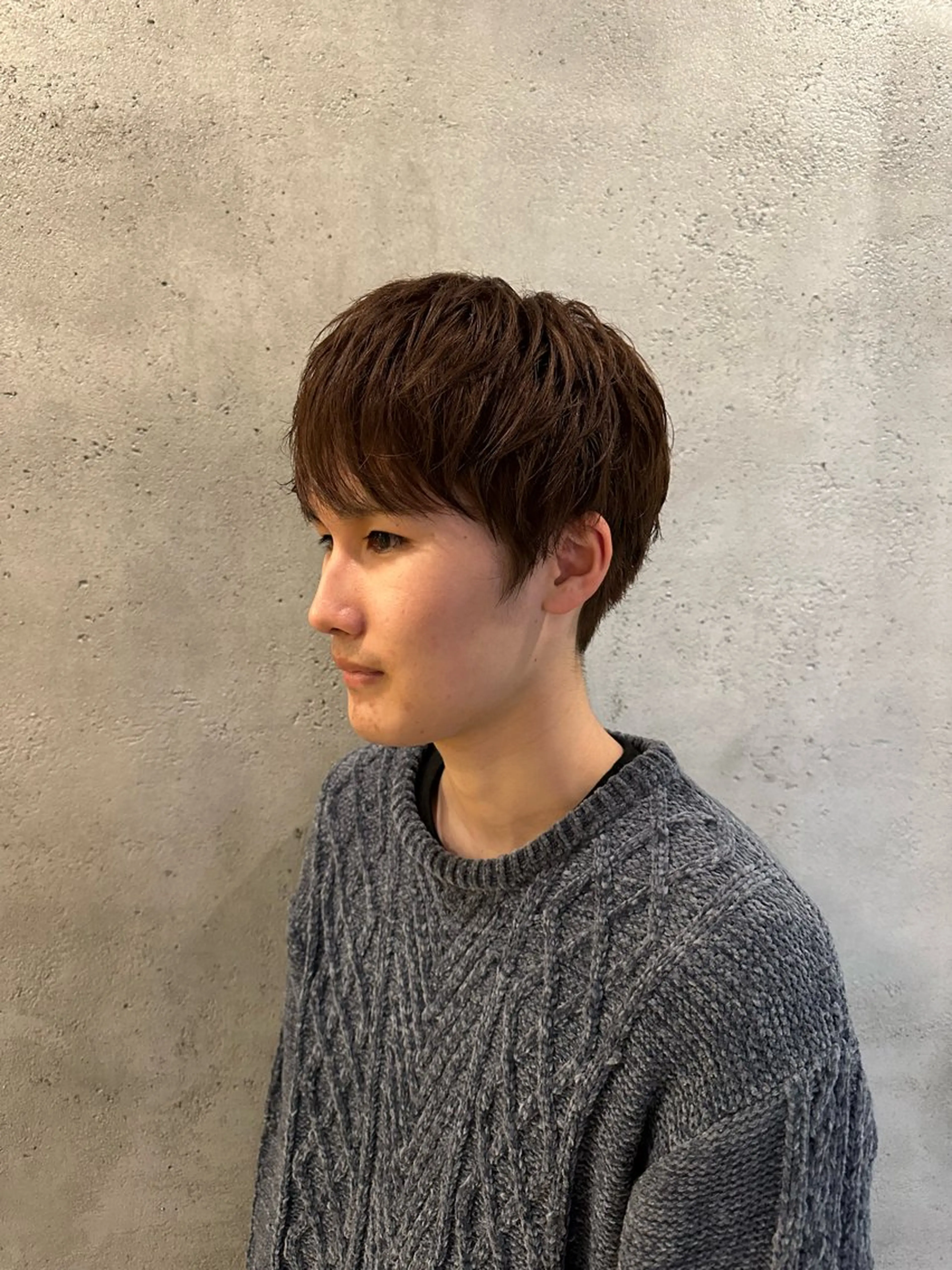 カラー メンズ メンズブリーチ ブリーチ ブラウンカラー ダブルカラー ナチュラルブラウン 溜 一太のヘアスタイル