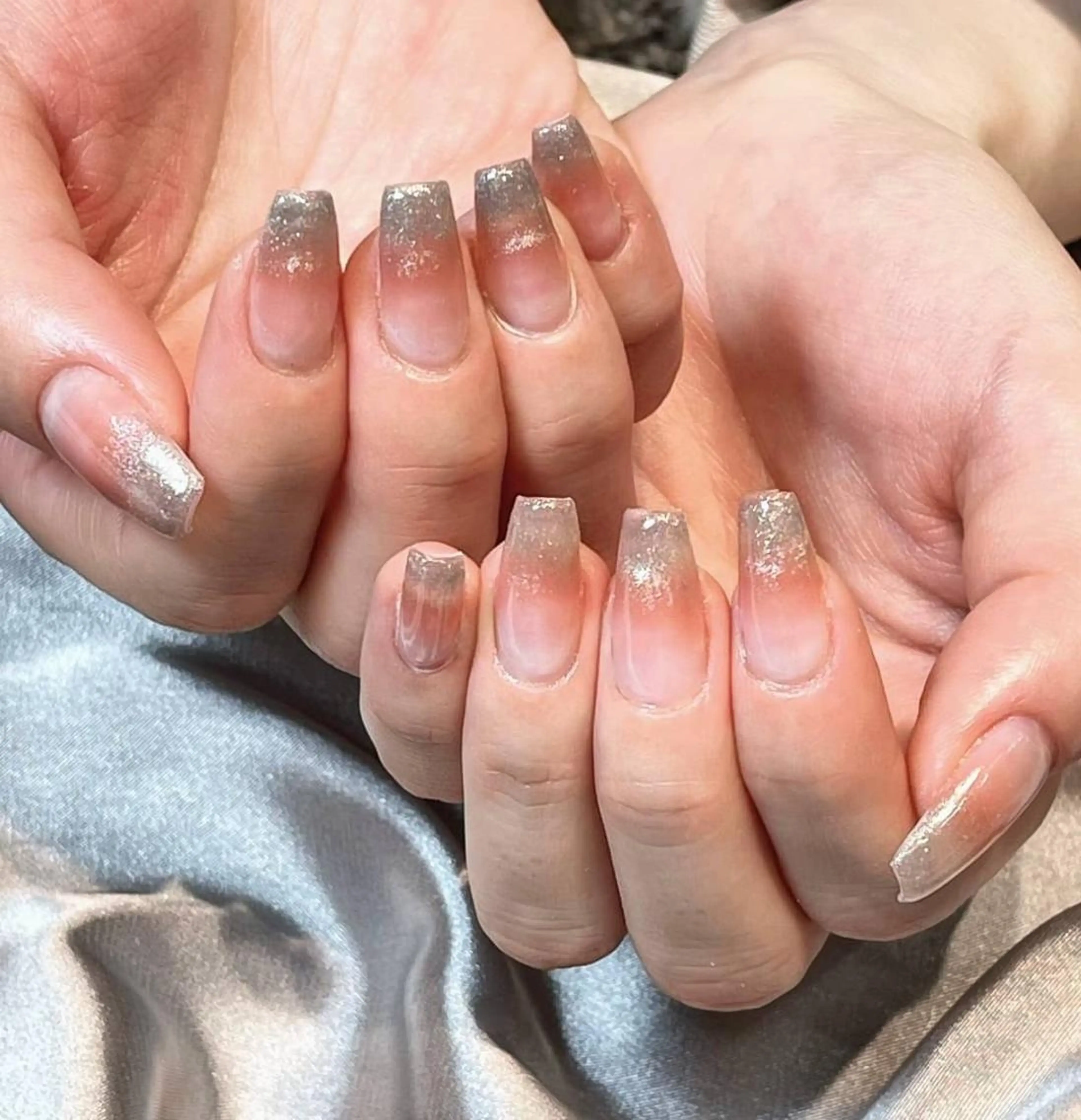 ネイル RAFFINE 月🦋🩵のネイルデザイン