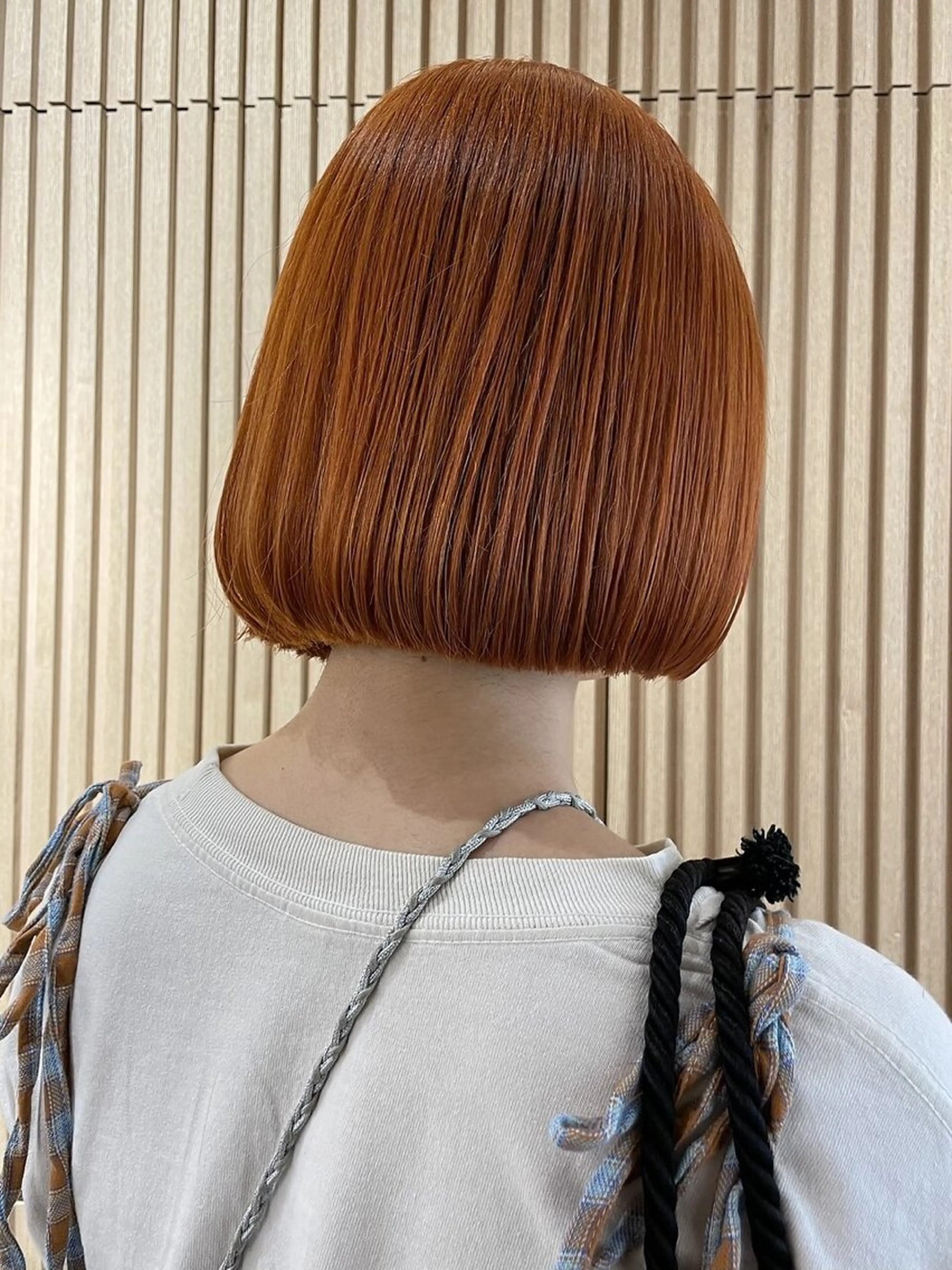 ミディアム カラー ボブ/縮毛矯正/美髪 髪質改善/大和田拓夢のヘアスタイル