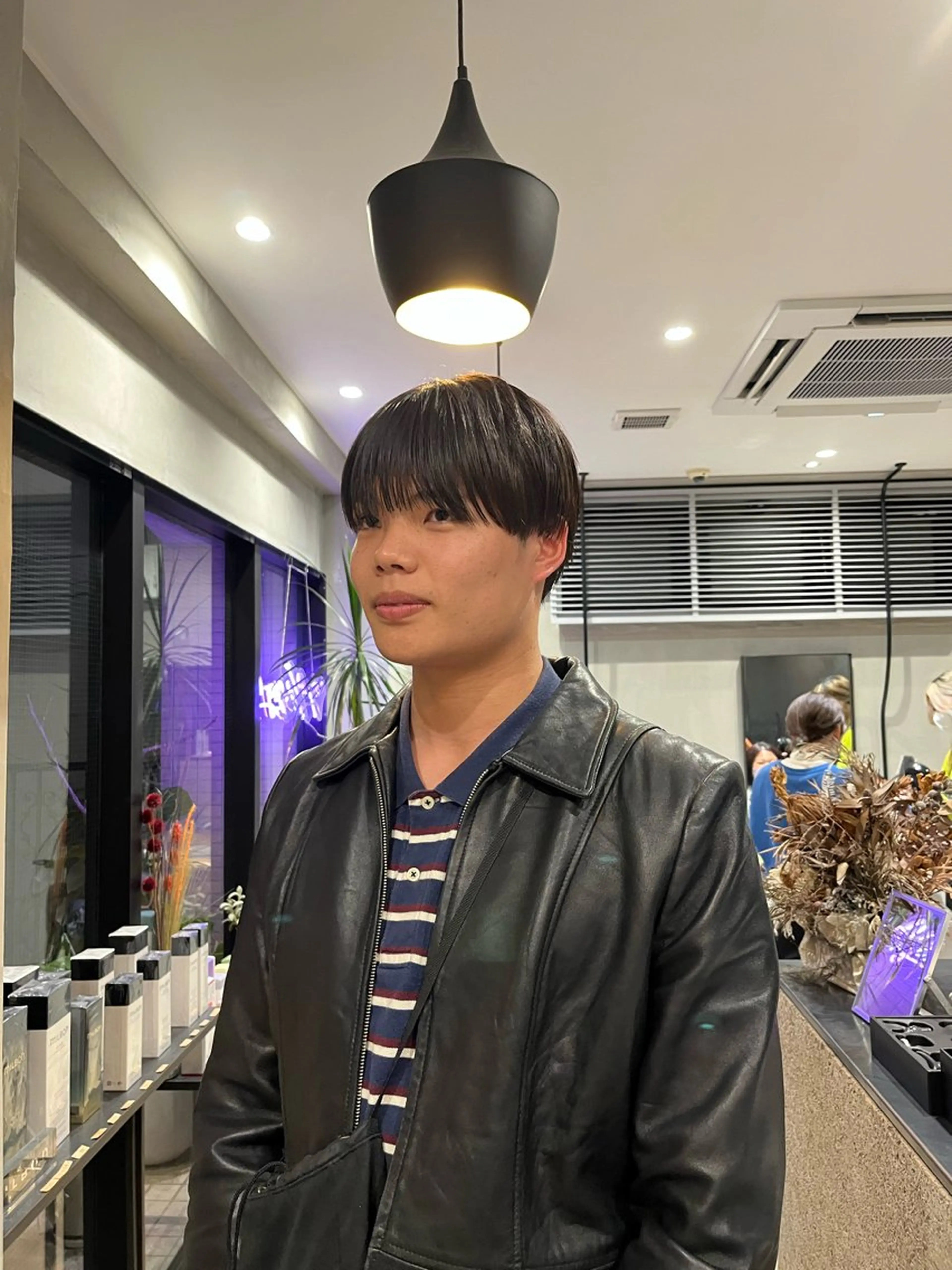 メンズ カット ヘアカラー こまつばらみお/レイ ヤー/ダブルカラーのヘアスタイル