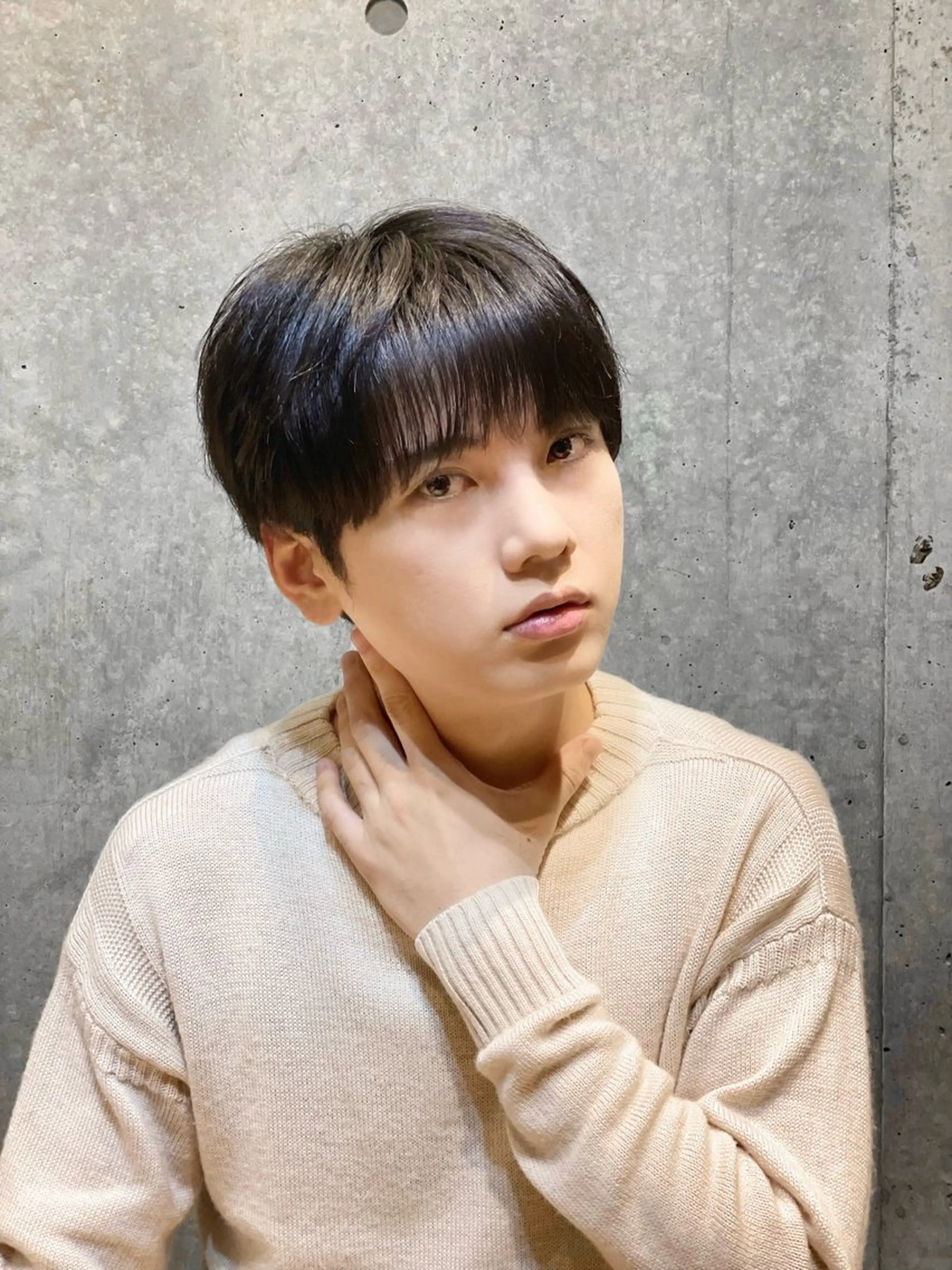 ショート カラー パーマ メンズ メンズ韓国風 マッシュ 韓国風ヘア ショートヘア カット 縮毛矯正 HIKARI メンズ満足度No.1のヘアスタイル