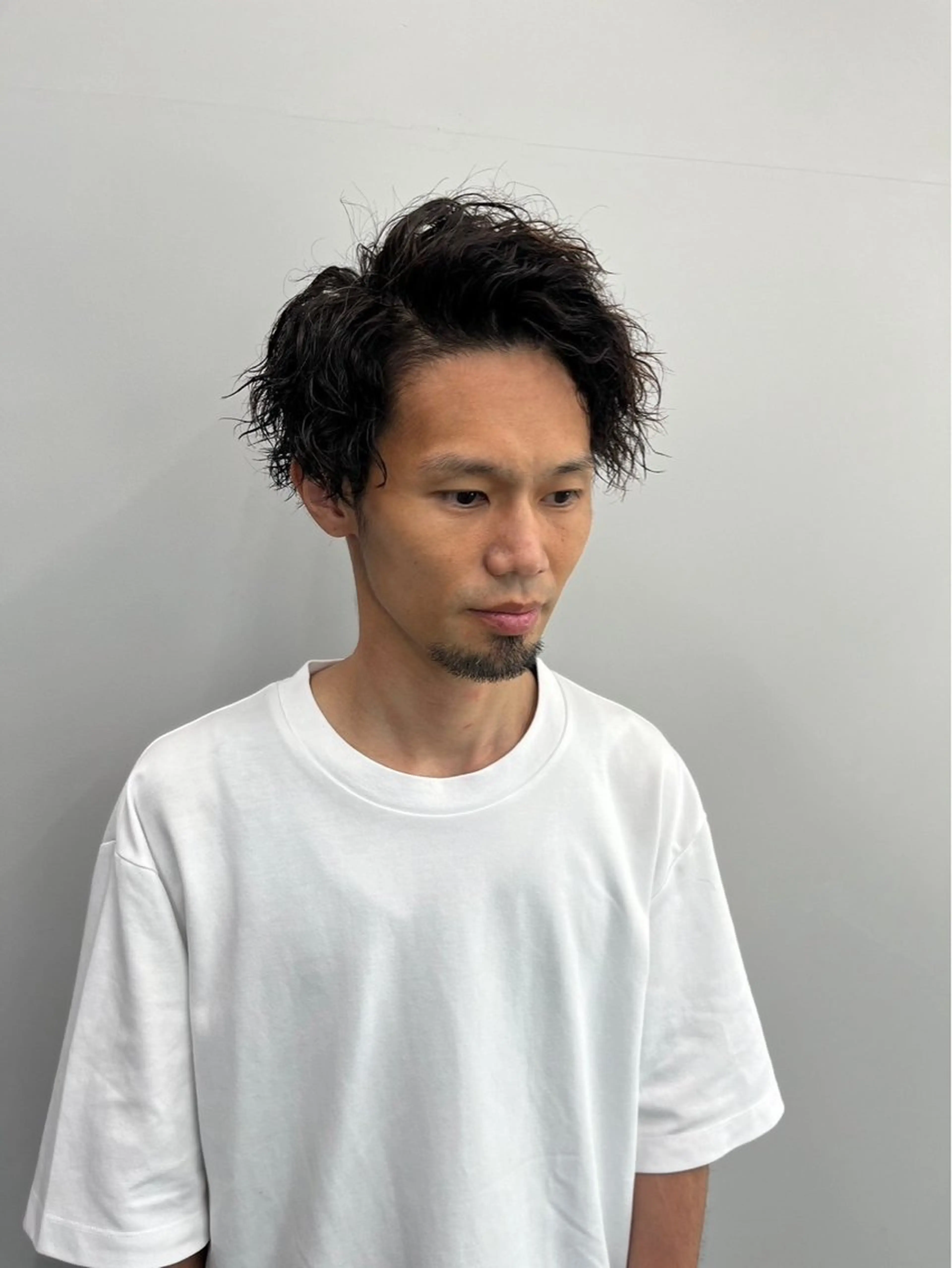 ショート パーマ メンズ アップバング 坂本響 メンズカット/パーマのヘアスタイル