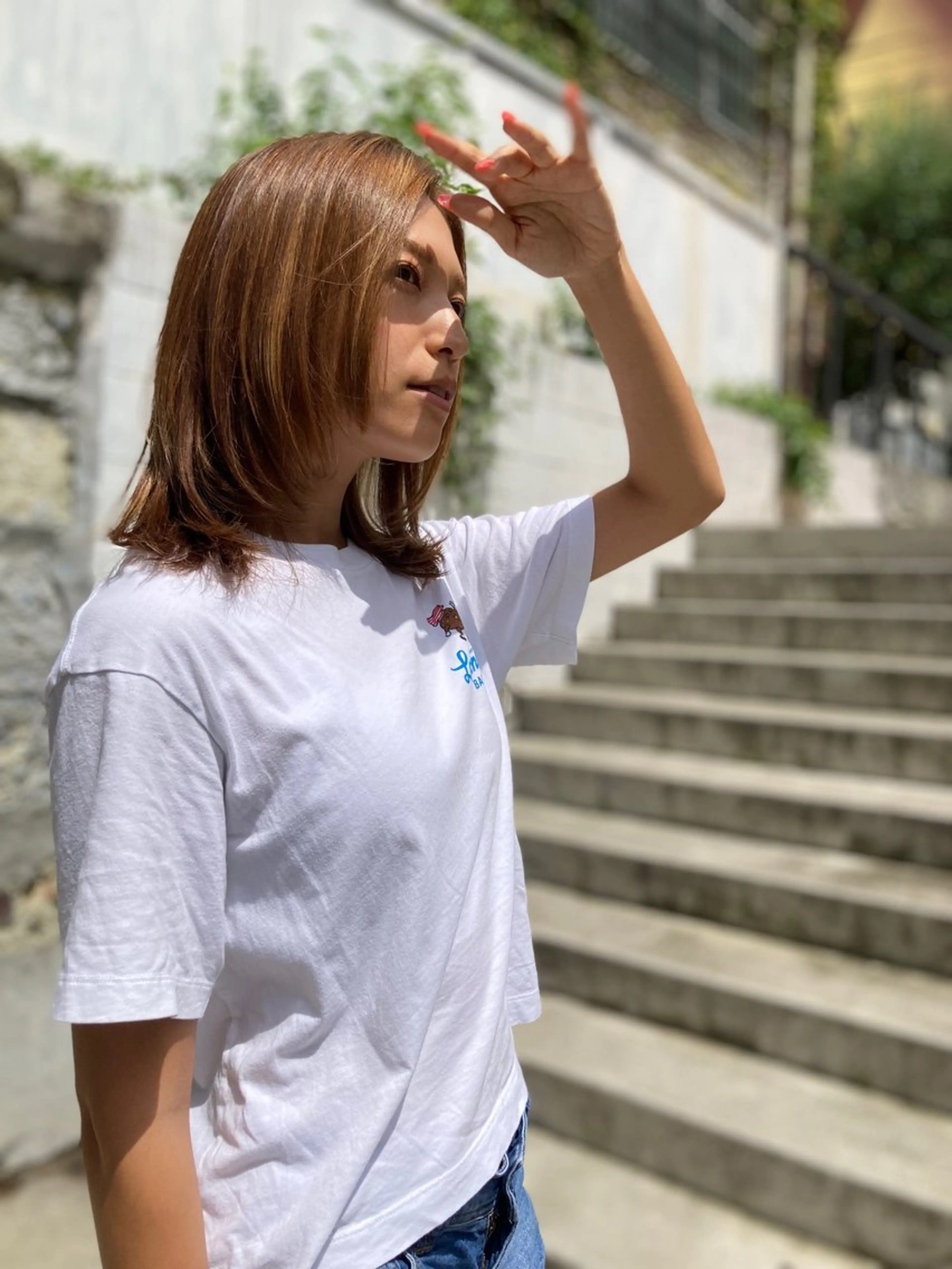 ミディアム カラー ハイライトカラー ハイライト 髪質改善 トリートメント ainico.所属・髪質改善　艶髪✨ Teppeiのヘアスタイル