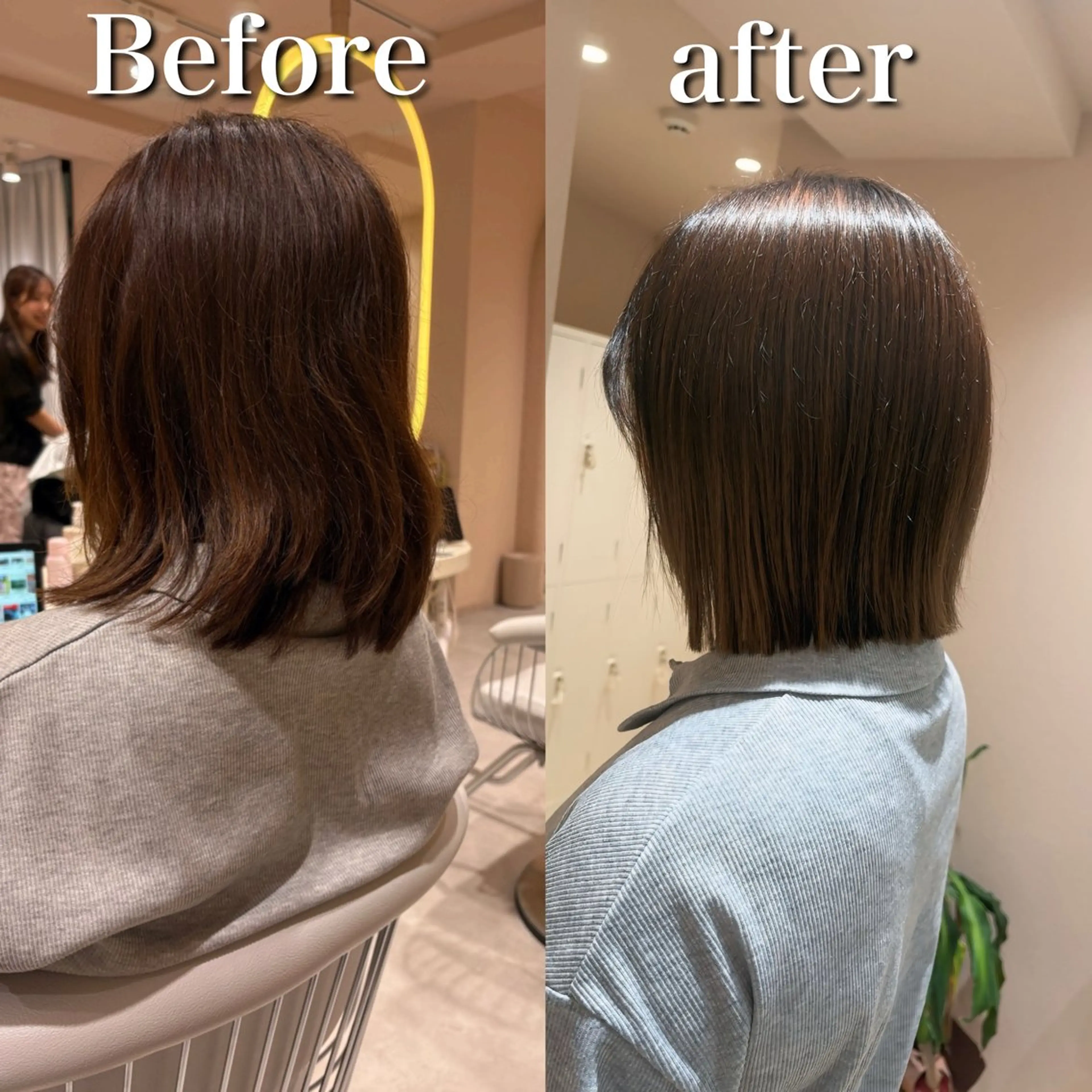 ショート ボブ 縮毛矯正 カット 縮毛矯正 トリートメント ハイトーン/横浜 /伊藤　怜のヘアスタイル