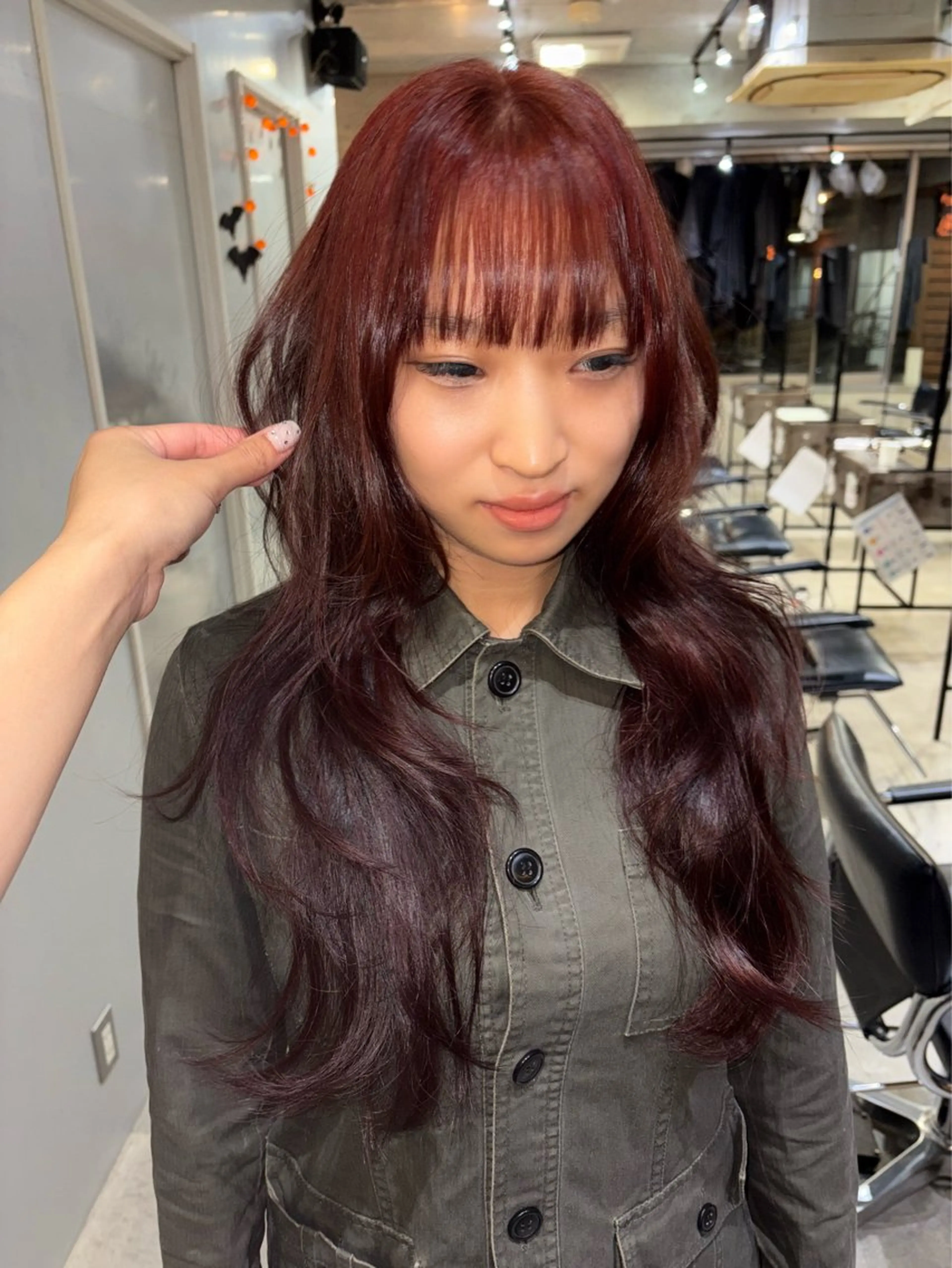 ロング カラー レッドカラー ヘアカラー 🫧カラーモデル募集 🫧Hiyuのヘアスタイル