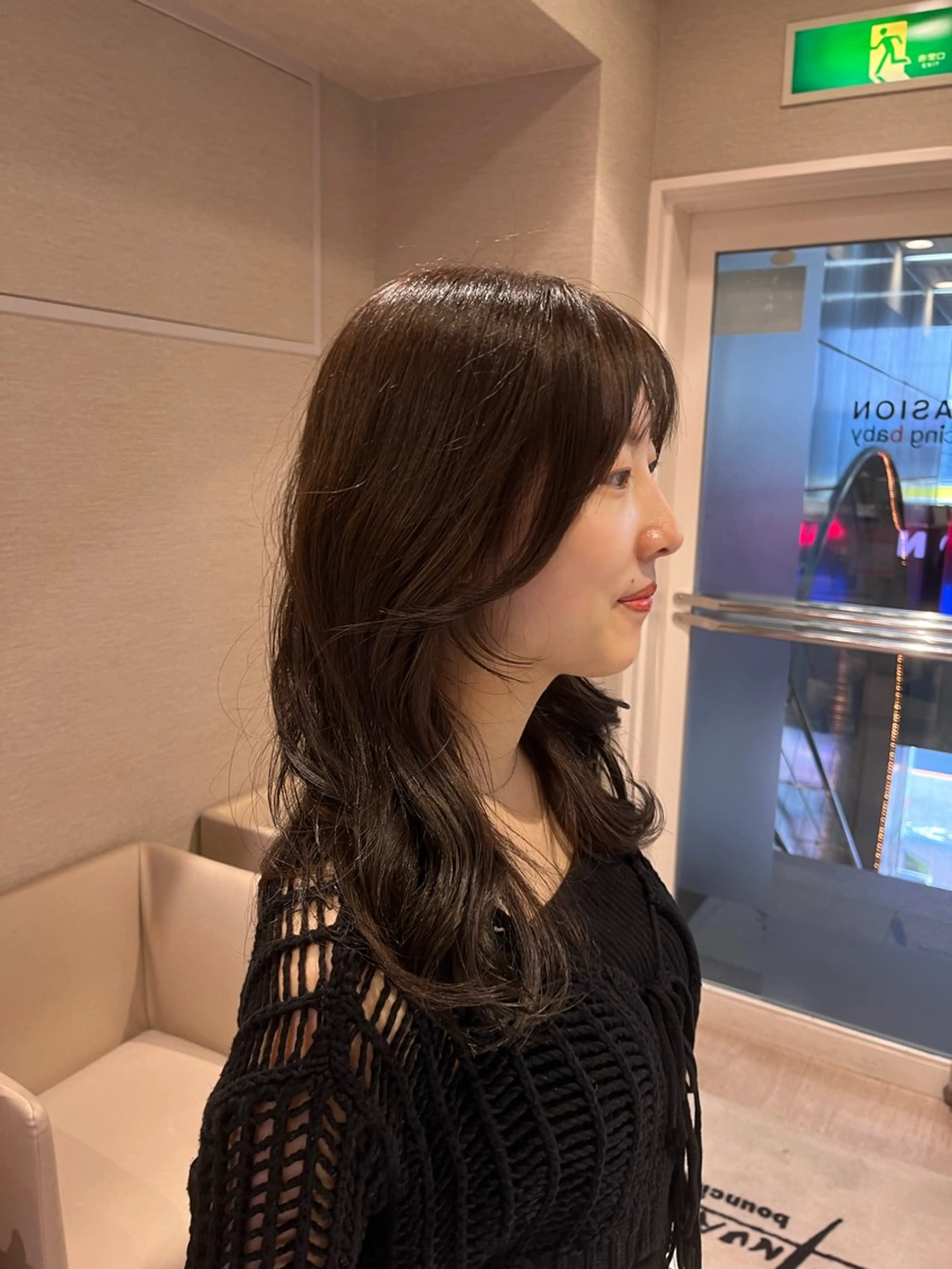 ロング カラー 顔周りカット dogstar小林諒 レイヤー/パーマのヘアスタイル