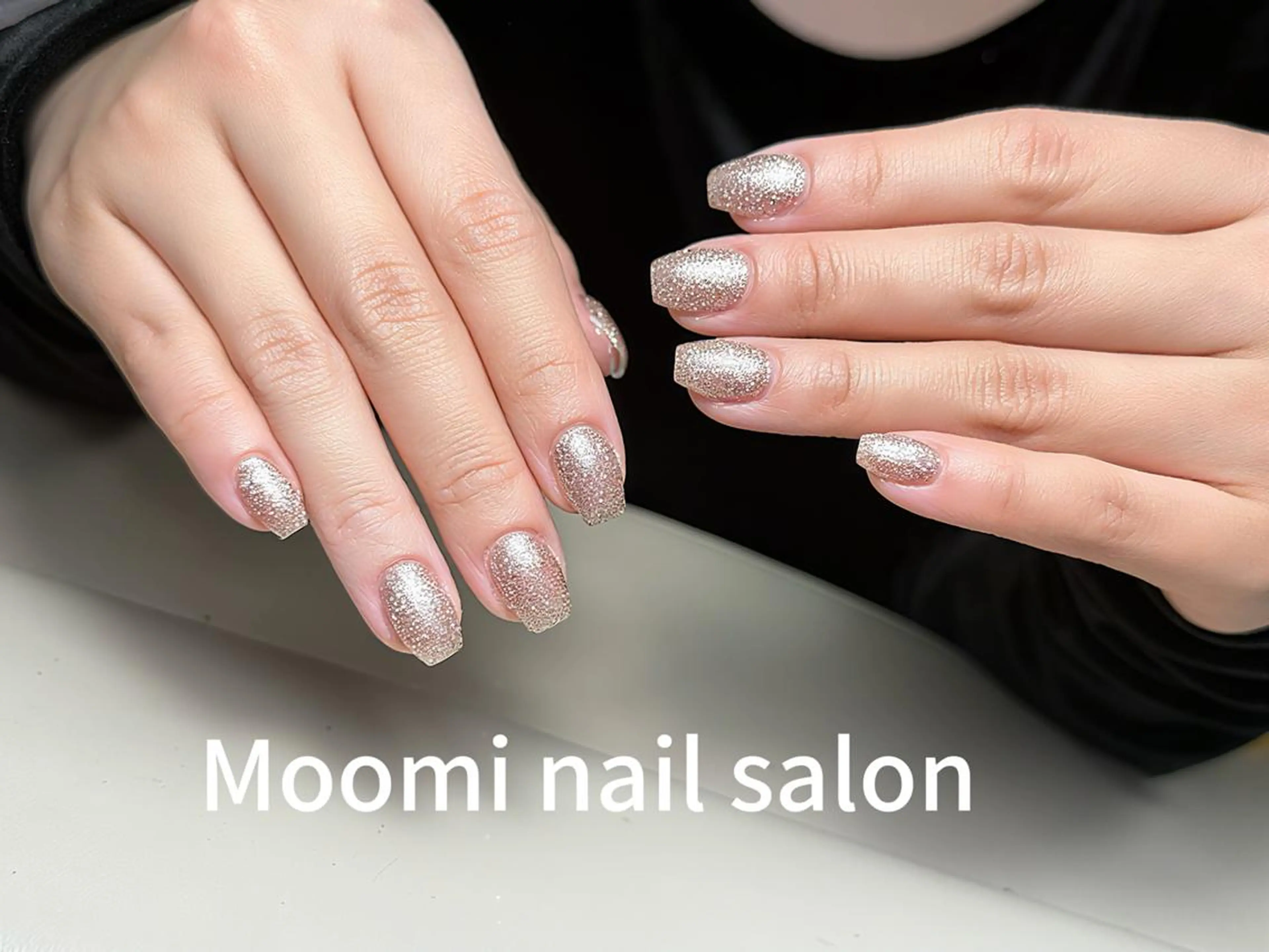 ショート ハンドネイル 長さだし専門 Moominのネイルデザイン