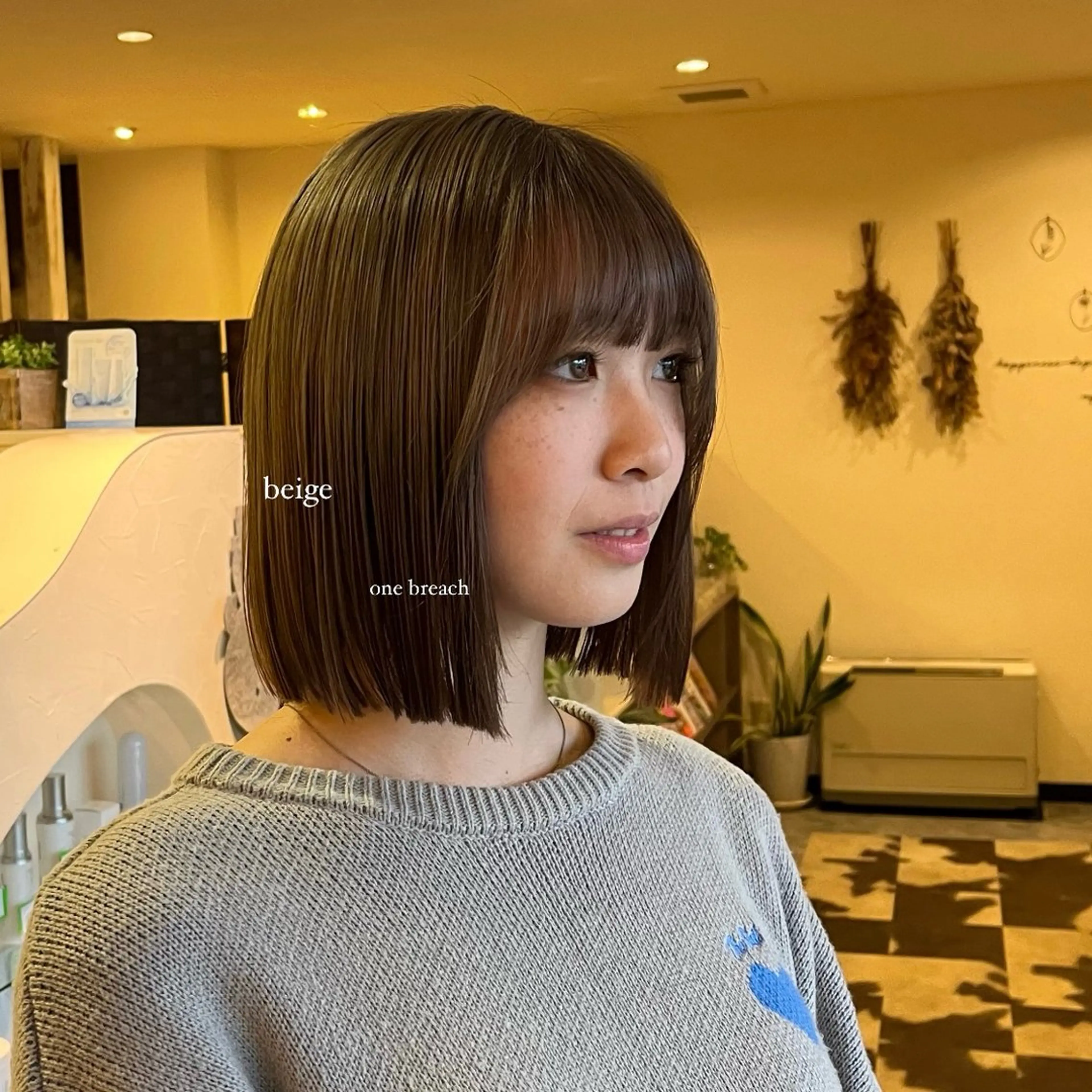 ミディアム カラー an.nico所属・レイヤー/透明感艶 カラー丸山ななほのヘアスタイル