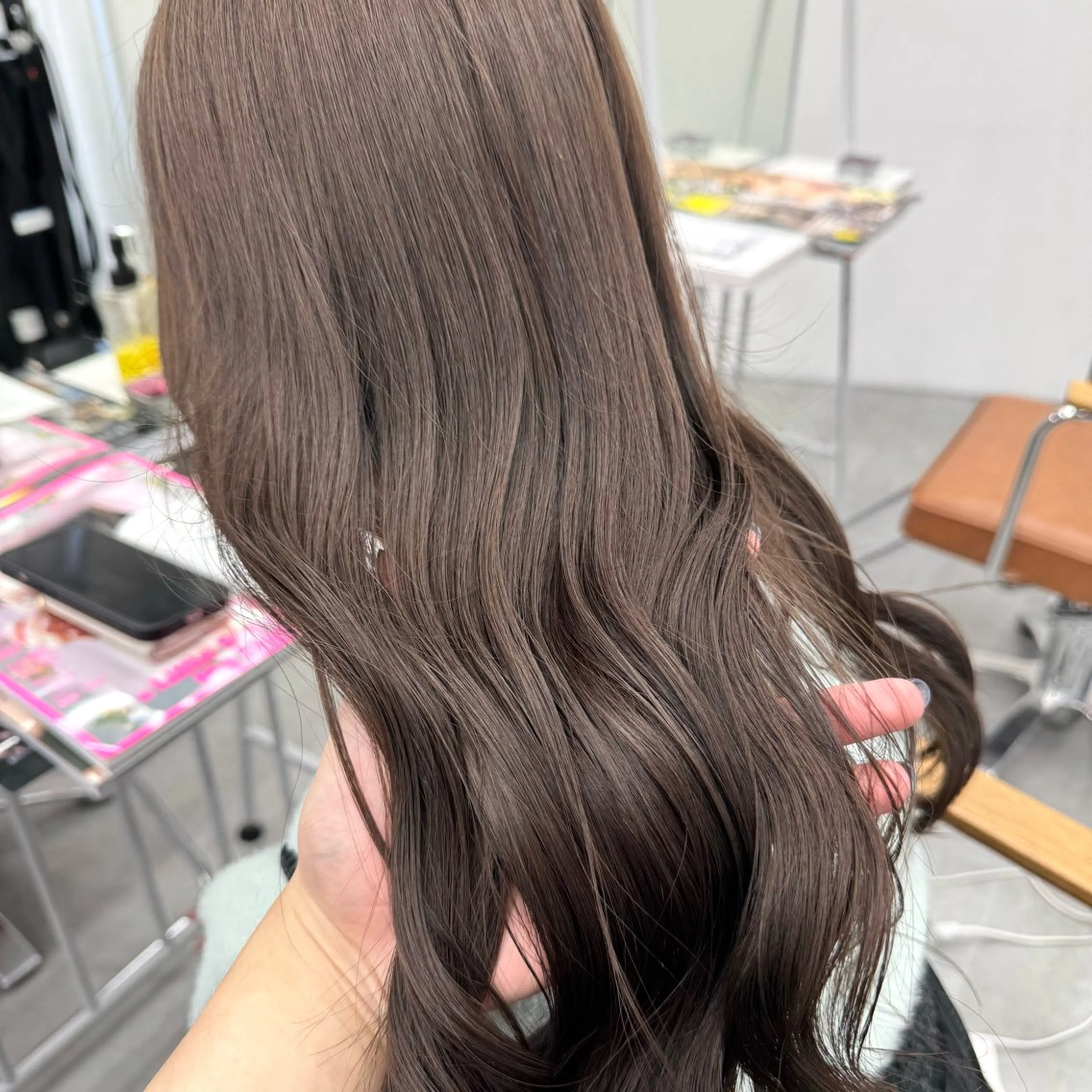 ロング カラー ヘアアレンジ ヘアカラー ブリーチなしカラー /新百合ヶ丘/安形翔のヘアスタイル