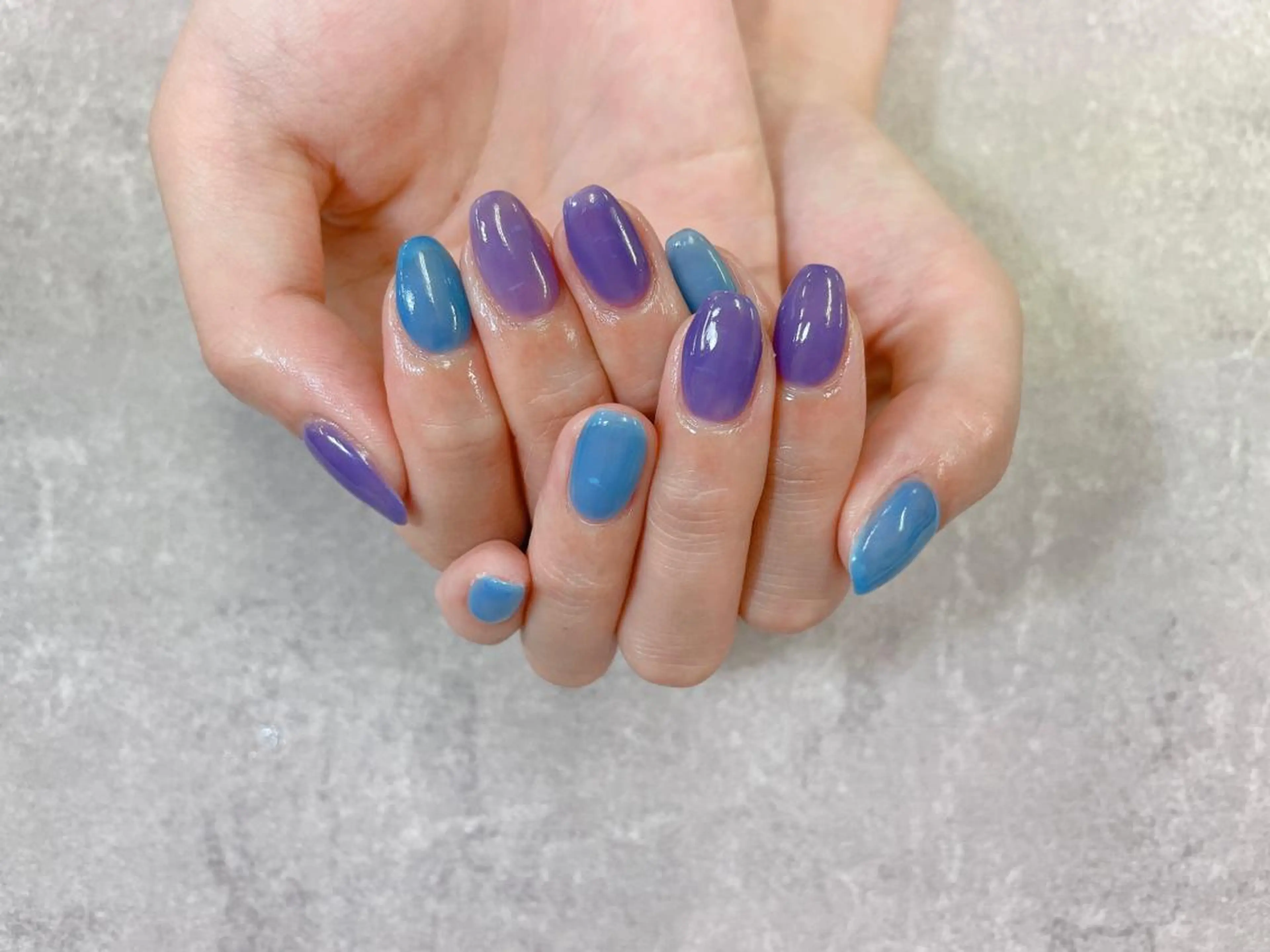 ネイル ワンカラーネイル シンプルネイル スクエアネイル ハンドネイル foglia❁. ⌇imamuraのネイルデザイン