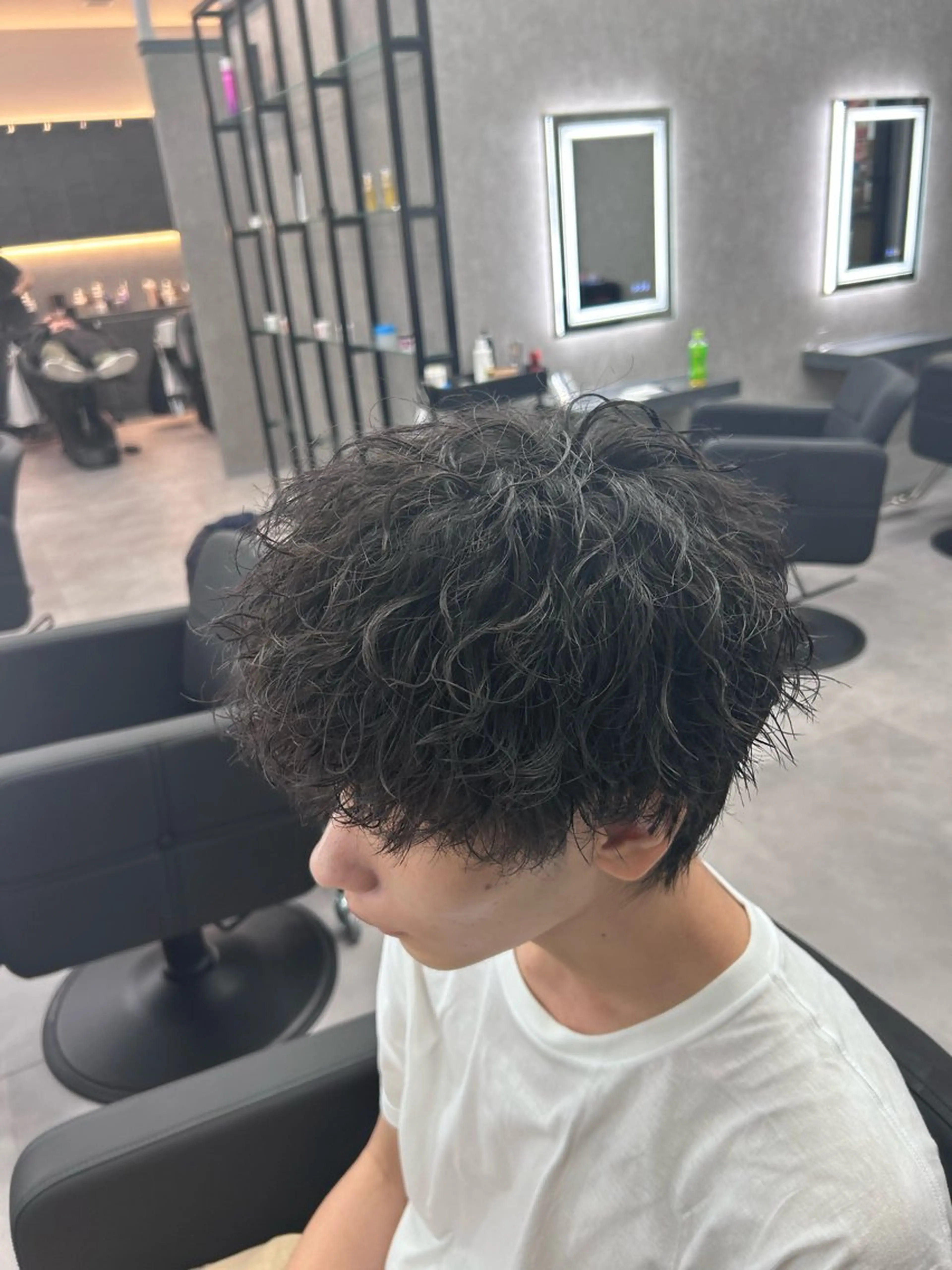 ショート カラー パーマ メンズ メンズパーマ ツイストスパイラルパーマ スパイラルパーマ カット パーマ メンズスペシャリスト 👑/YUTAのヘアスタイル