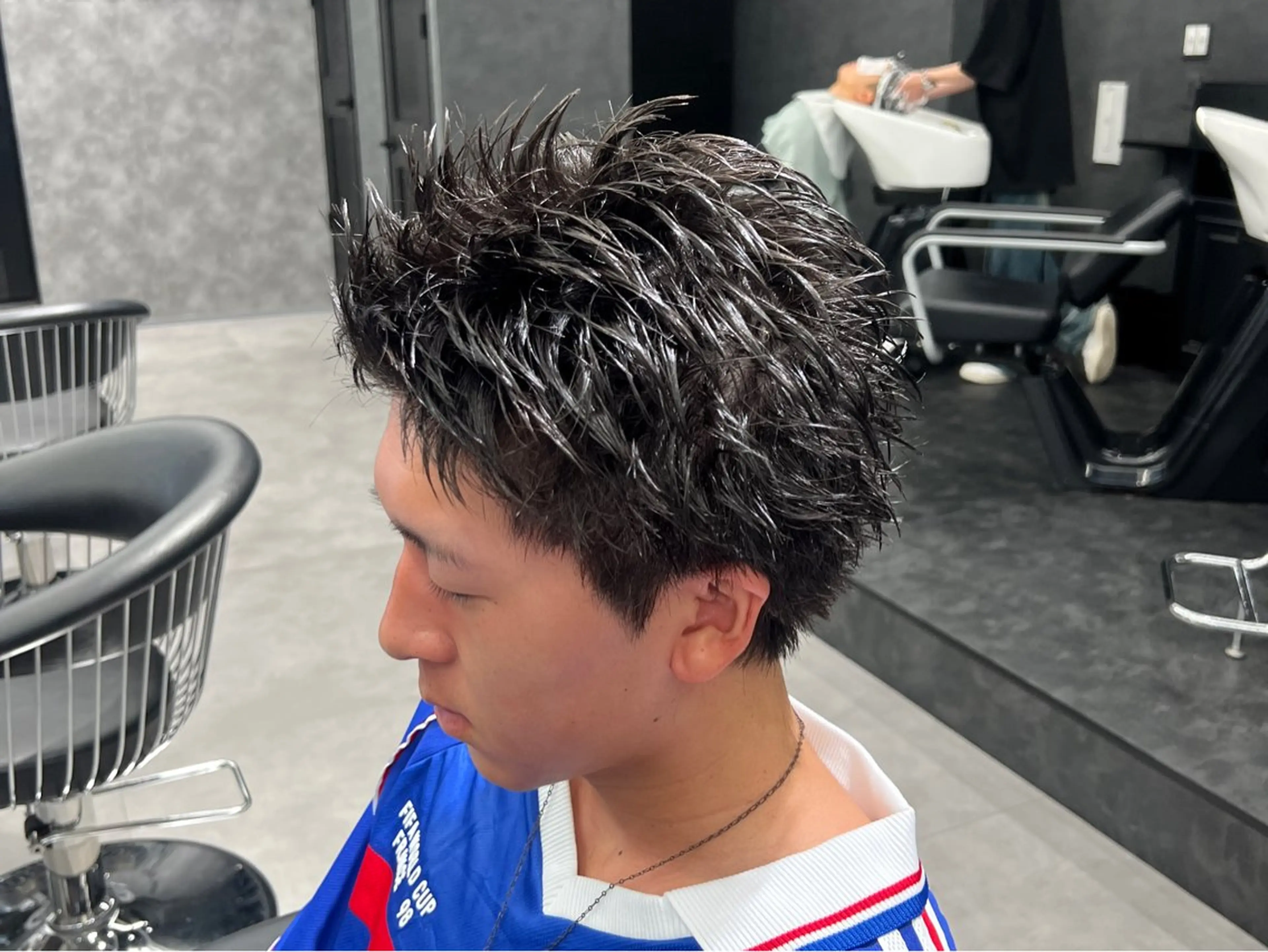 ショート メンズ ✨️ツイスパ波巻き特 化小杉澪生✨️のヘアスタイル