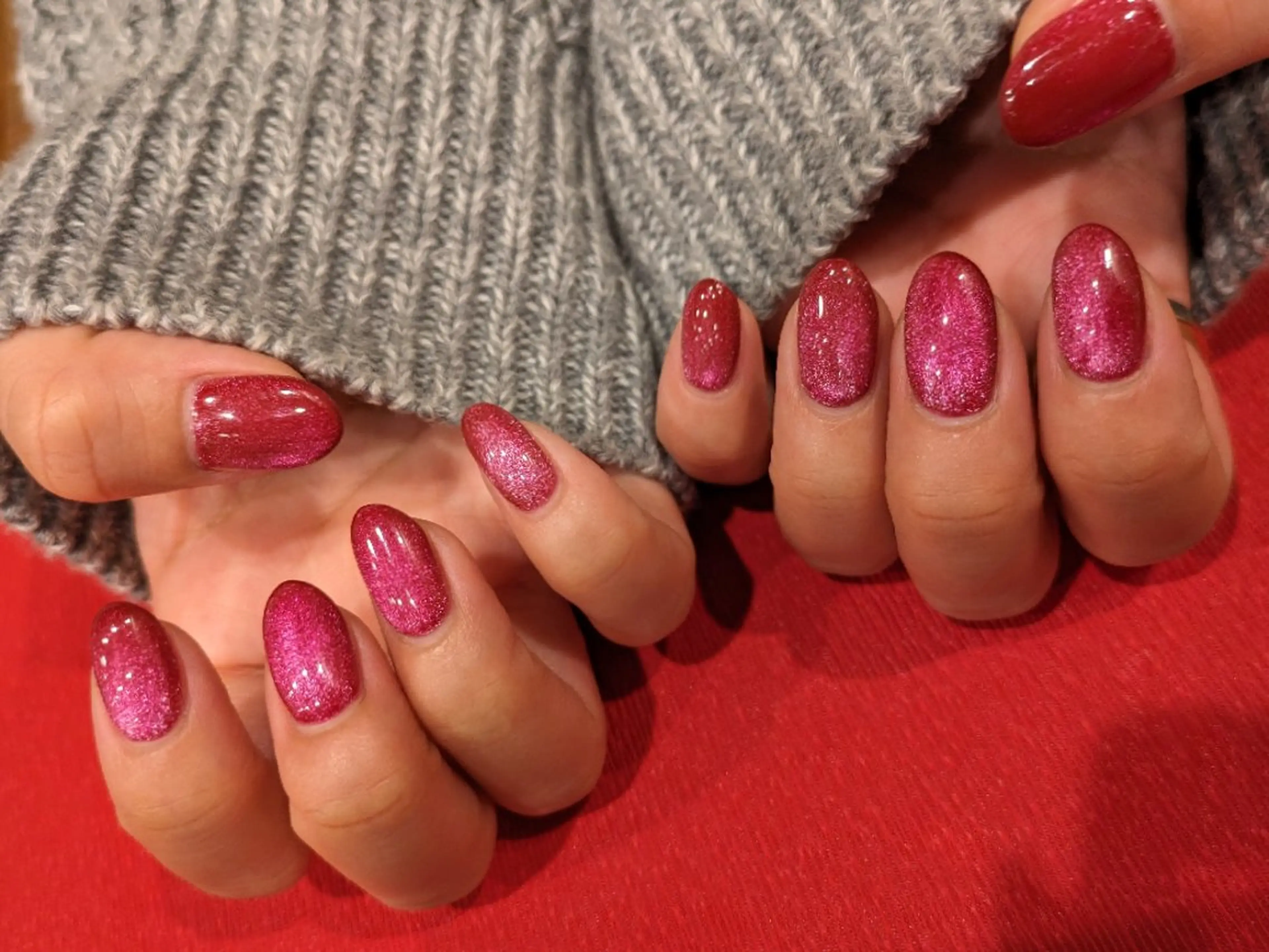 ちゅるんマグネットネイル💖オフ込み(アンケートにご回答していただける方限定のメニューになります)の写真