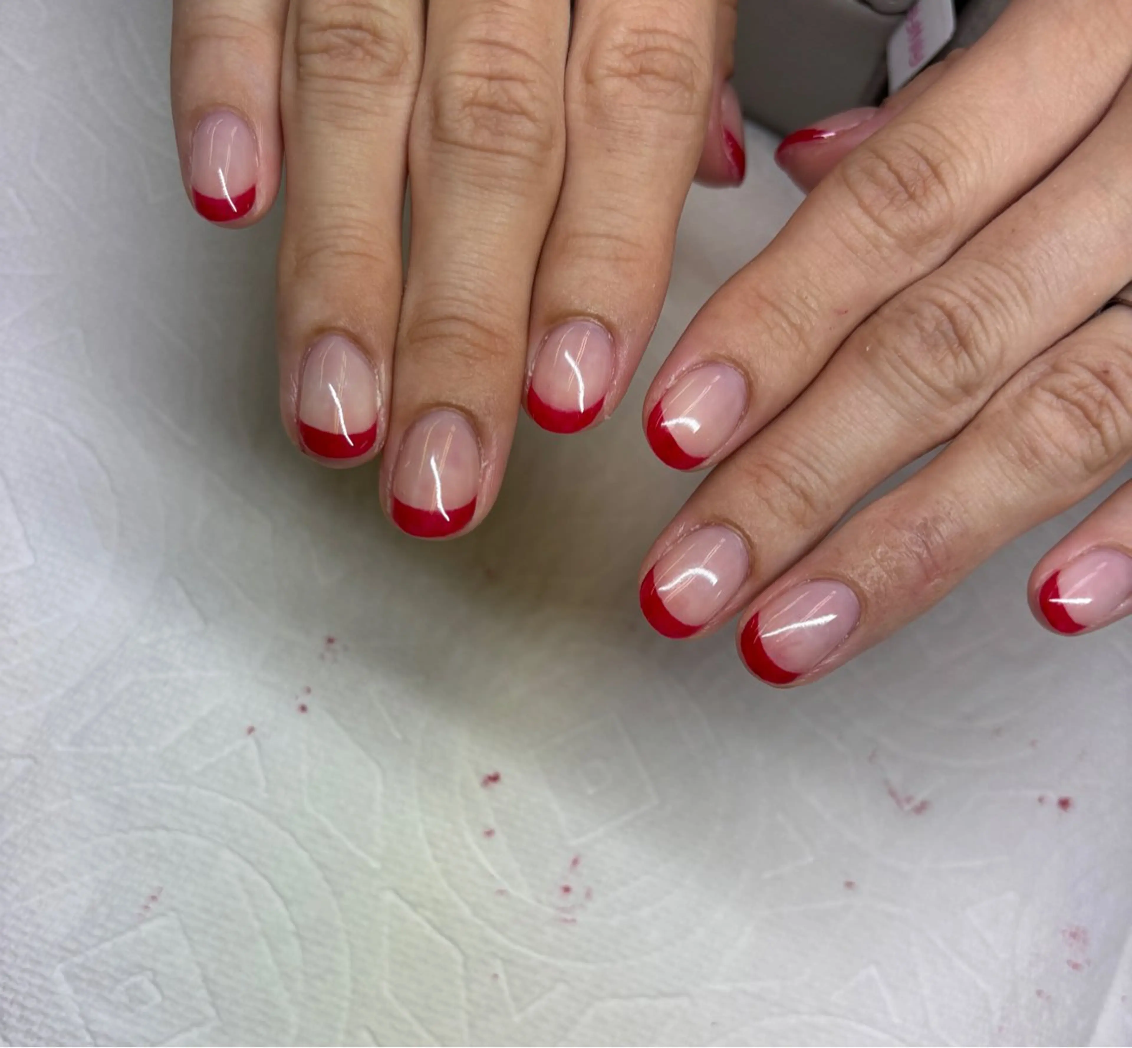 ⚠️5/1~こちらのメニューのみとなります。【オフありの方限定！ネイルモデル】フレンチネイル※ベースはクリアのみの写真