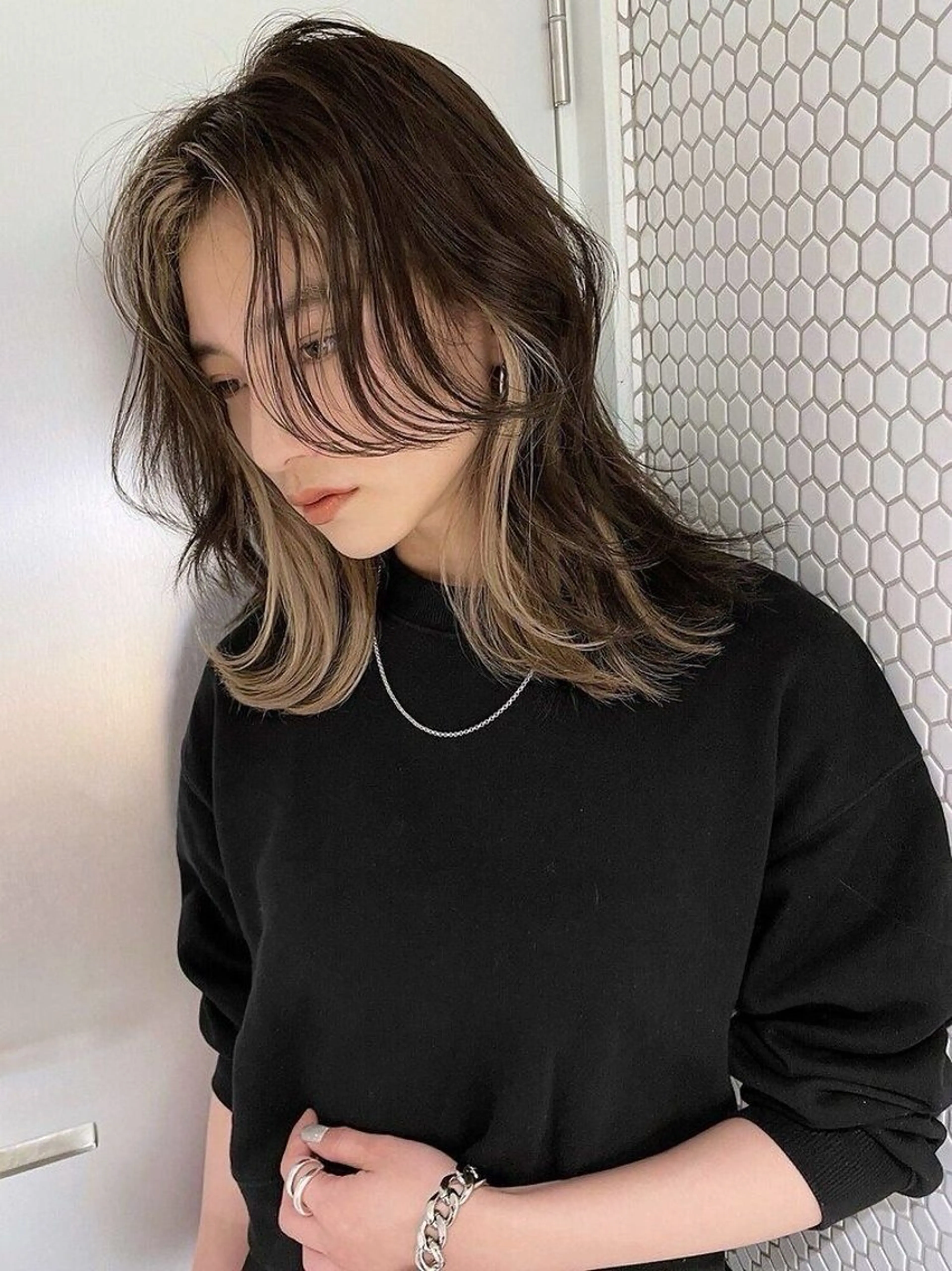 カラー 🌟デザインカラー 久保悠那のヘアスタイル