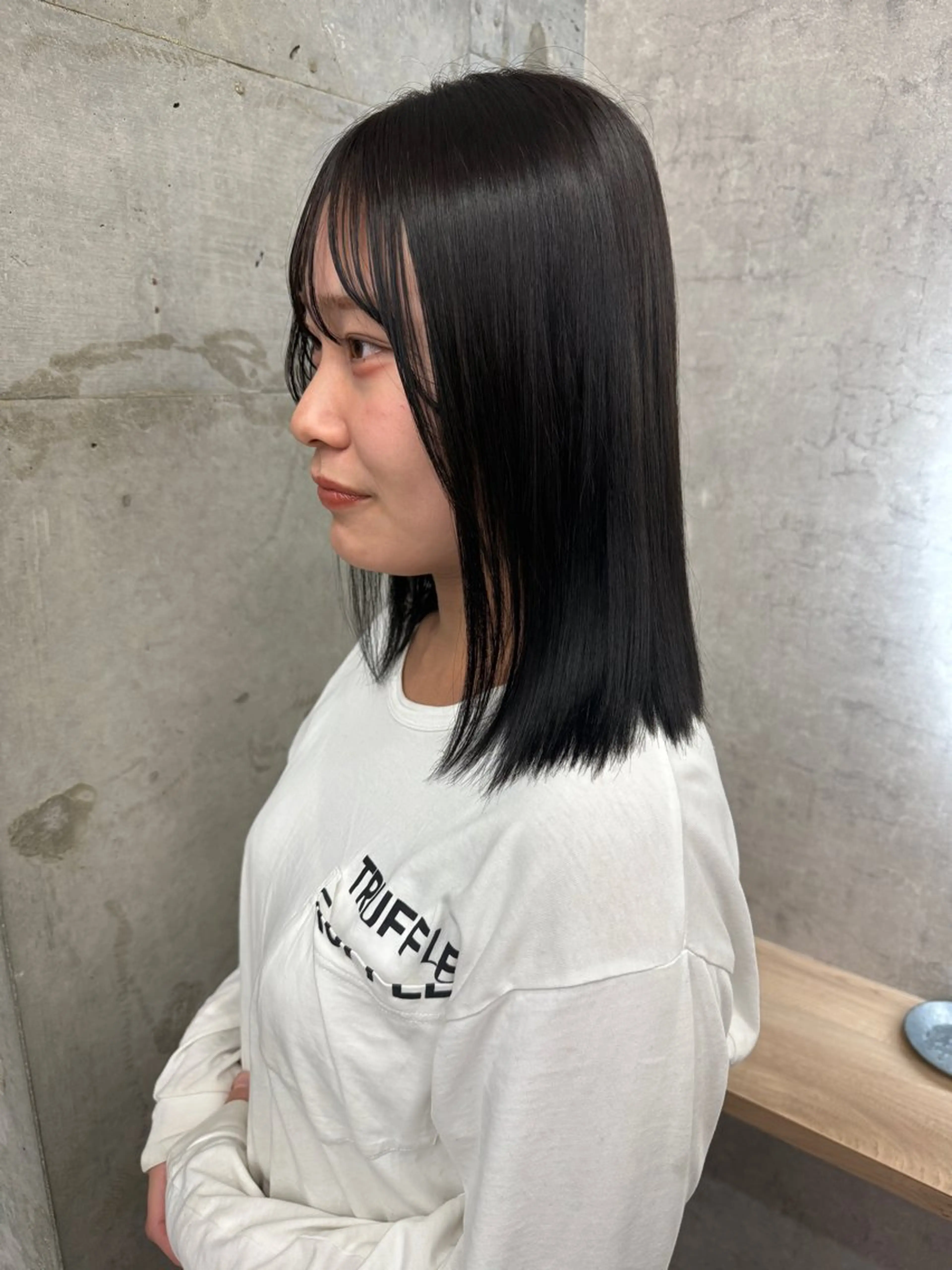 ミディアム トリートメント ヘアカラー トリートメント 秋山 七海のヘアスタイル