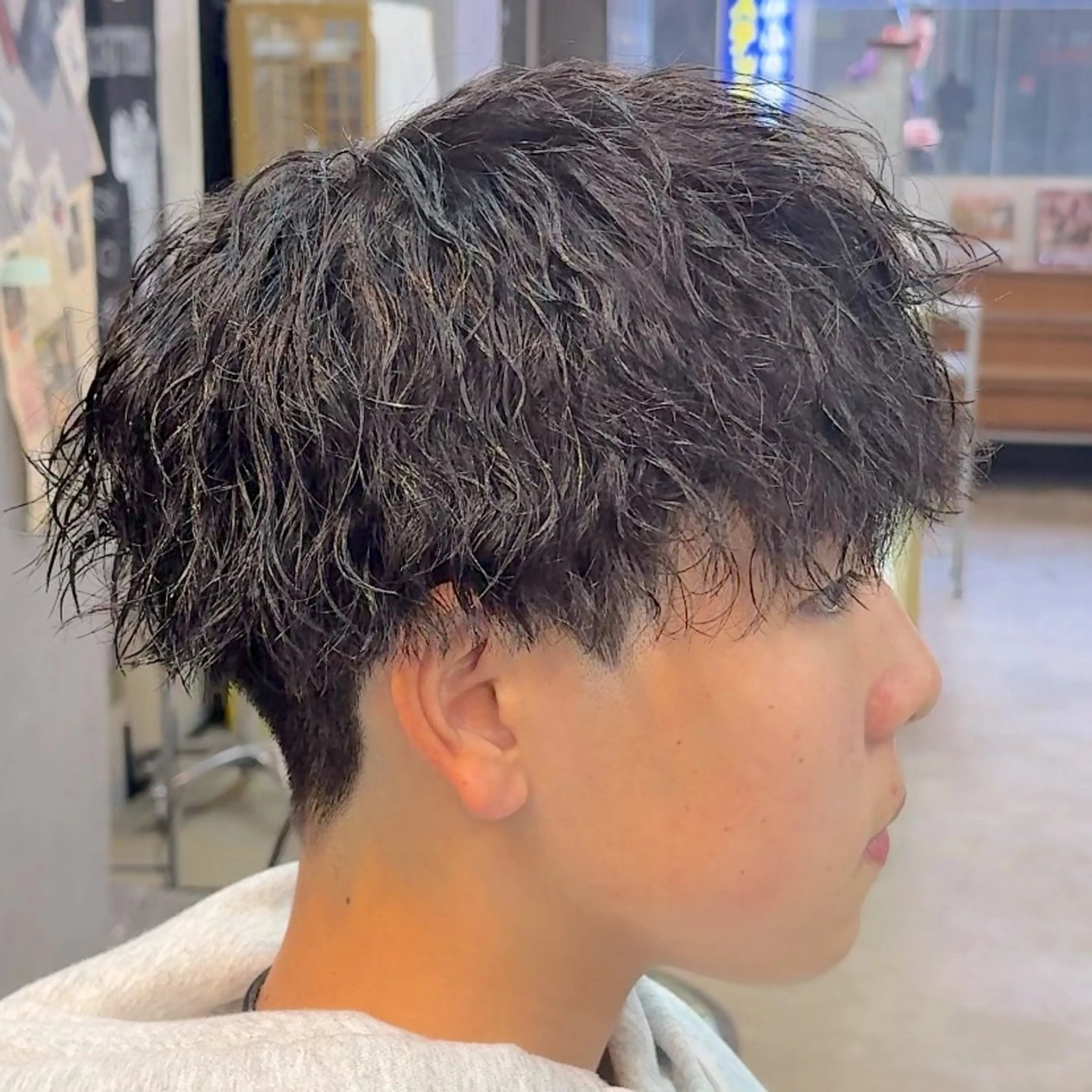 ミディアム パーマ ヘアアレンジ メンズ ✂️パーマ職人✂️ 相模大野/カラー◎のヘアスタイル