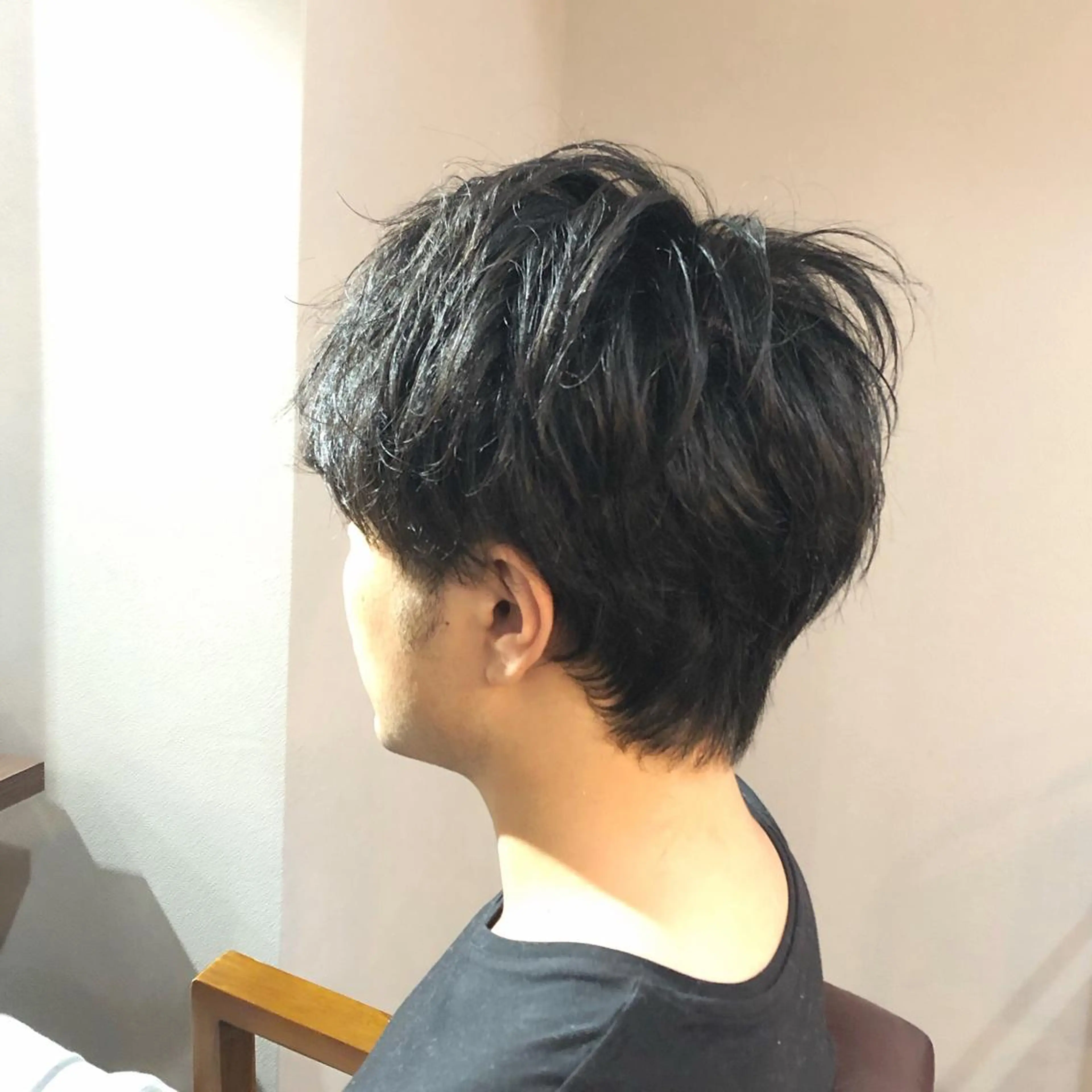 メンズ マッシュ 🟢ウルフ／スパイラ ルパーマ／大西🟢のヘアスタイル