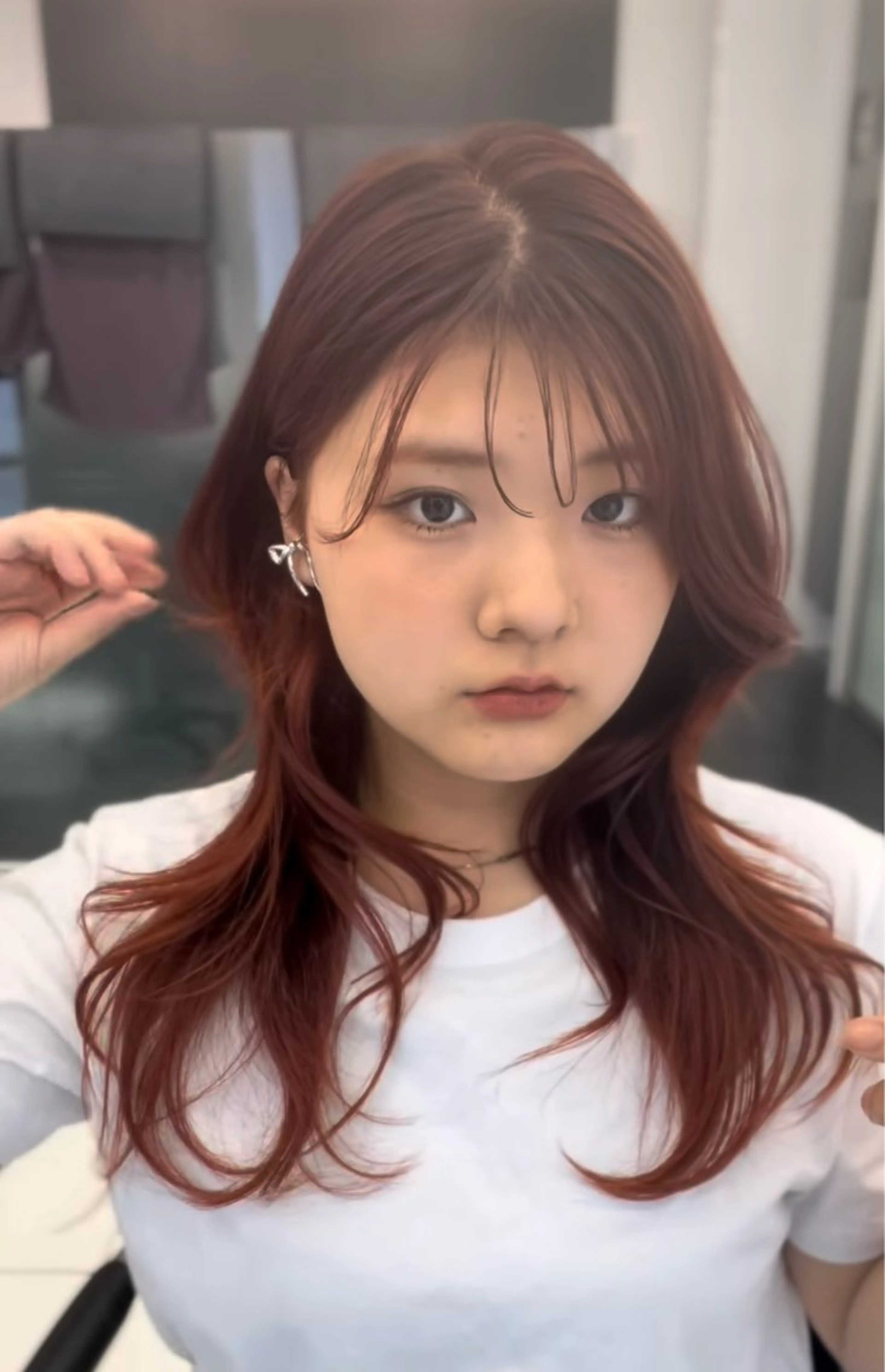 ロング 【レイヤーカット】 キサヌキミワのヘアスタイル