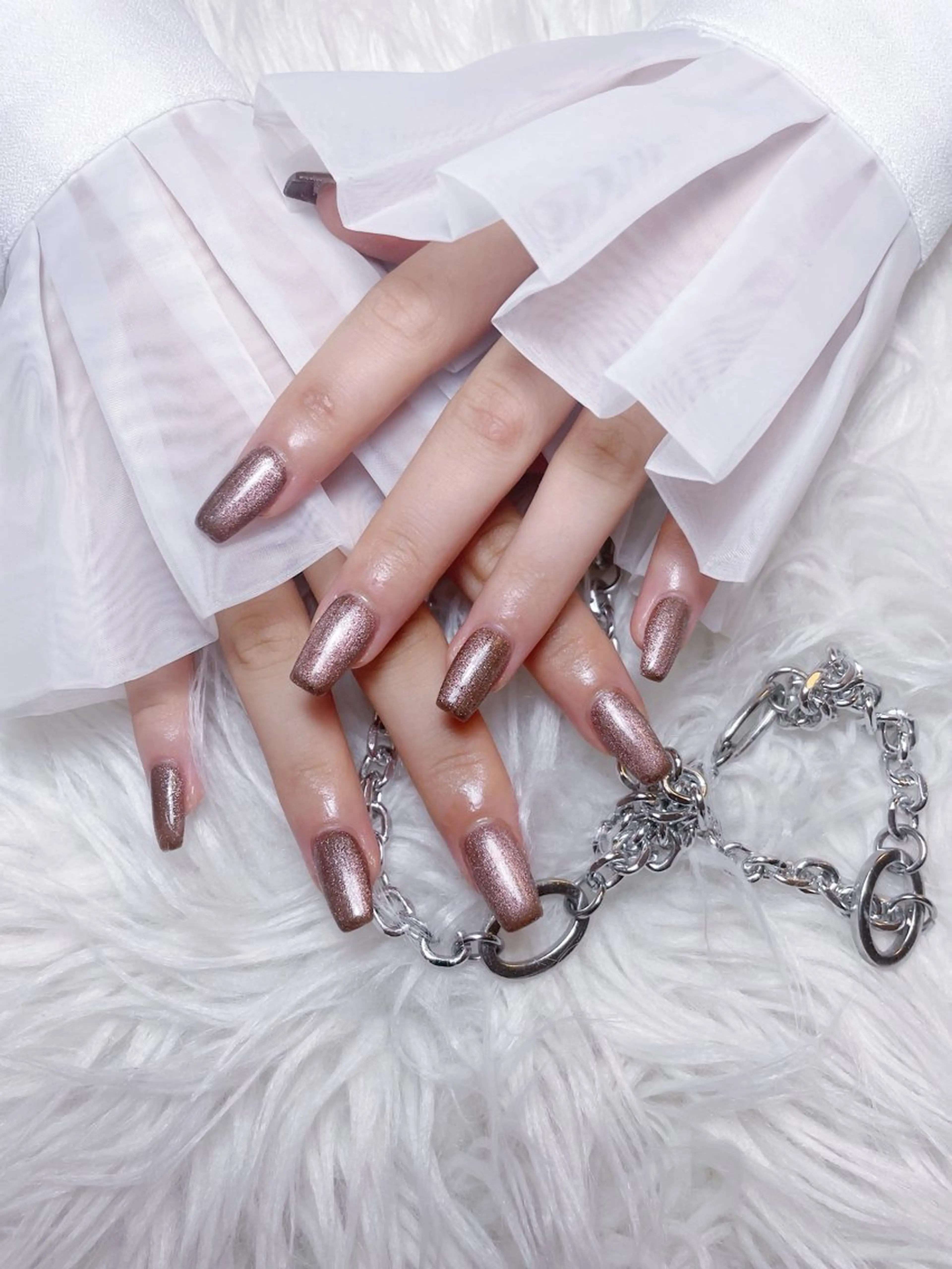 ネイル チークネイル 長さ出し フラワーネイル フレンチネイル ガーリー ハンドネイル NEW NAIL所属・NEW NAIL 池袋のネイルデザイン