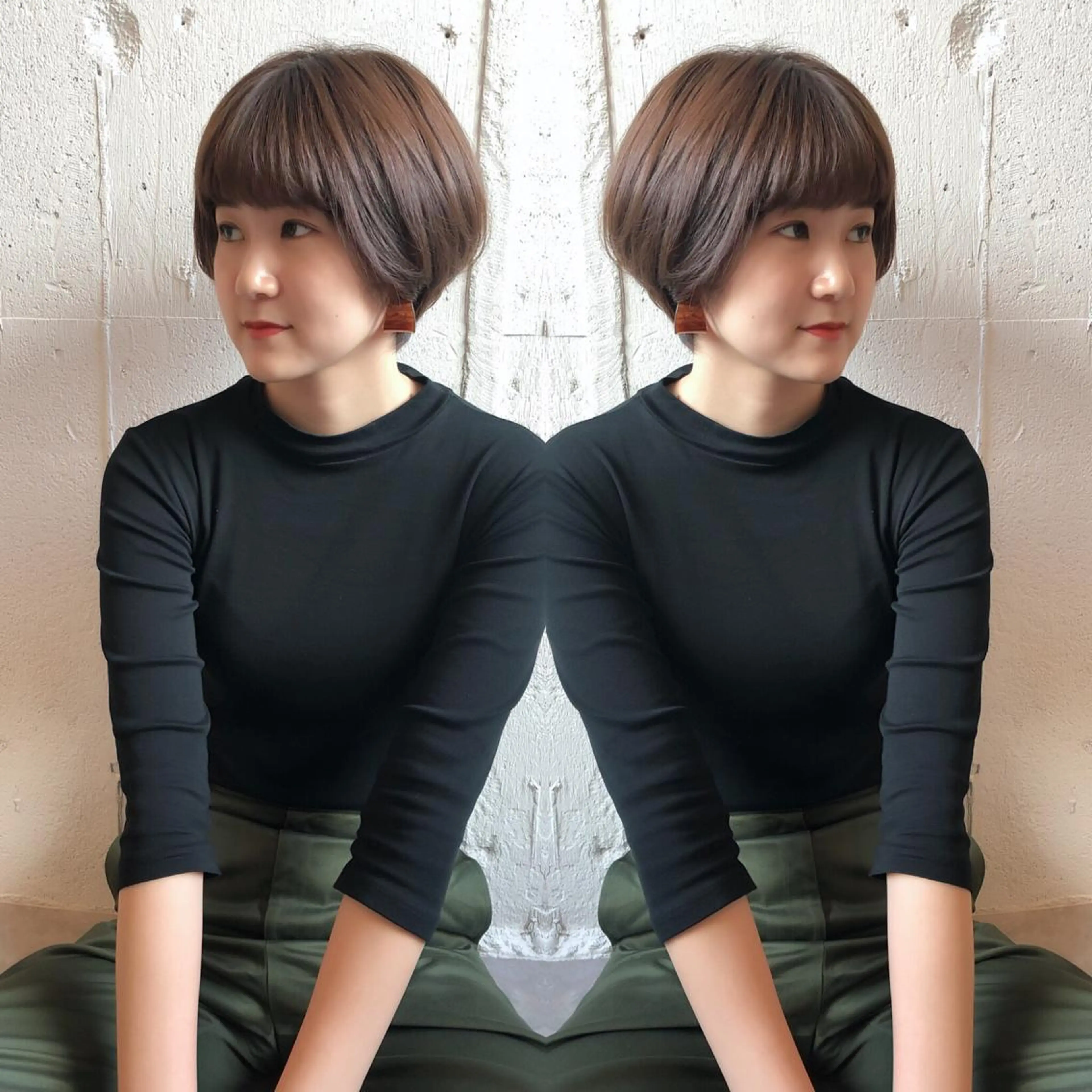 ショート ショートボブ ボブ ショートヘア カット ヘアカラー トリートメント あらき ちさとのヘアスタイル