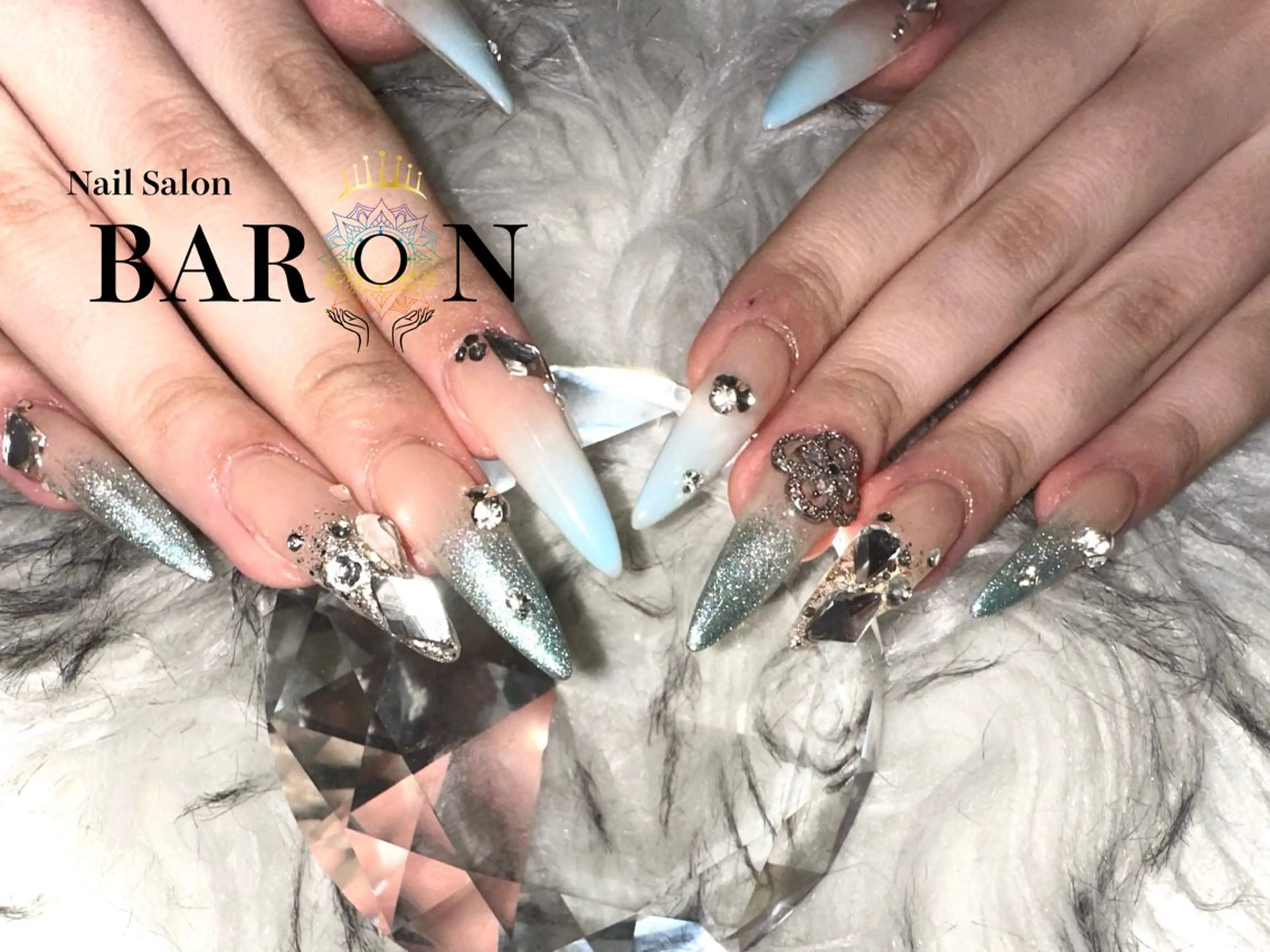 ネイル 持ち込み スカルプネイル ♛BARON♛ YURAのネイルデザイン