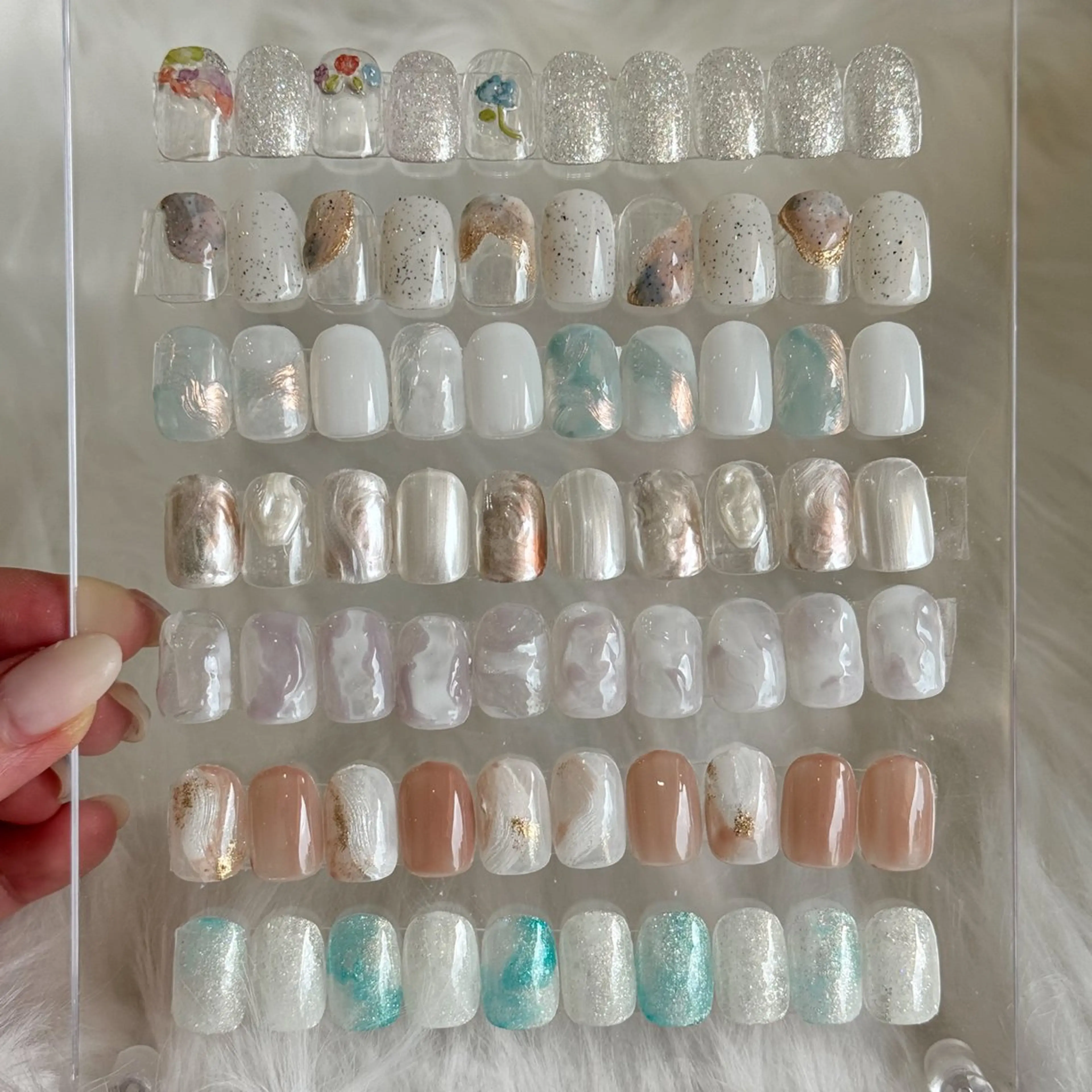 ネイル ニュアンスネイル 手描きアート🎨 tama|竹ノ塚のネイルデザイン