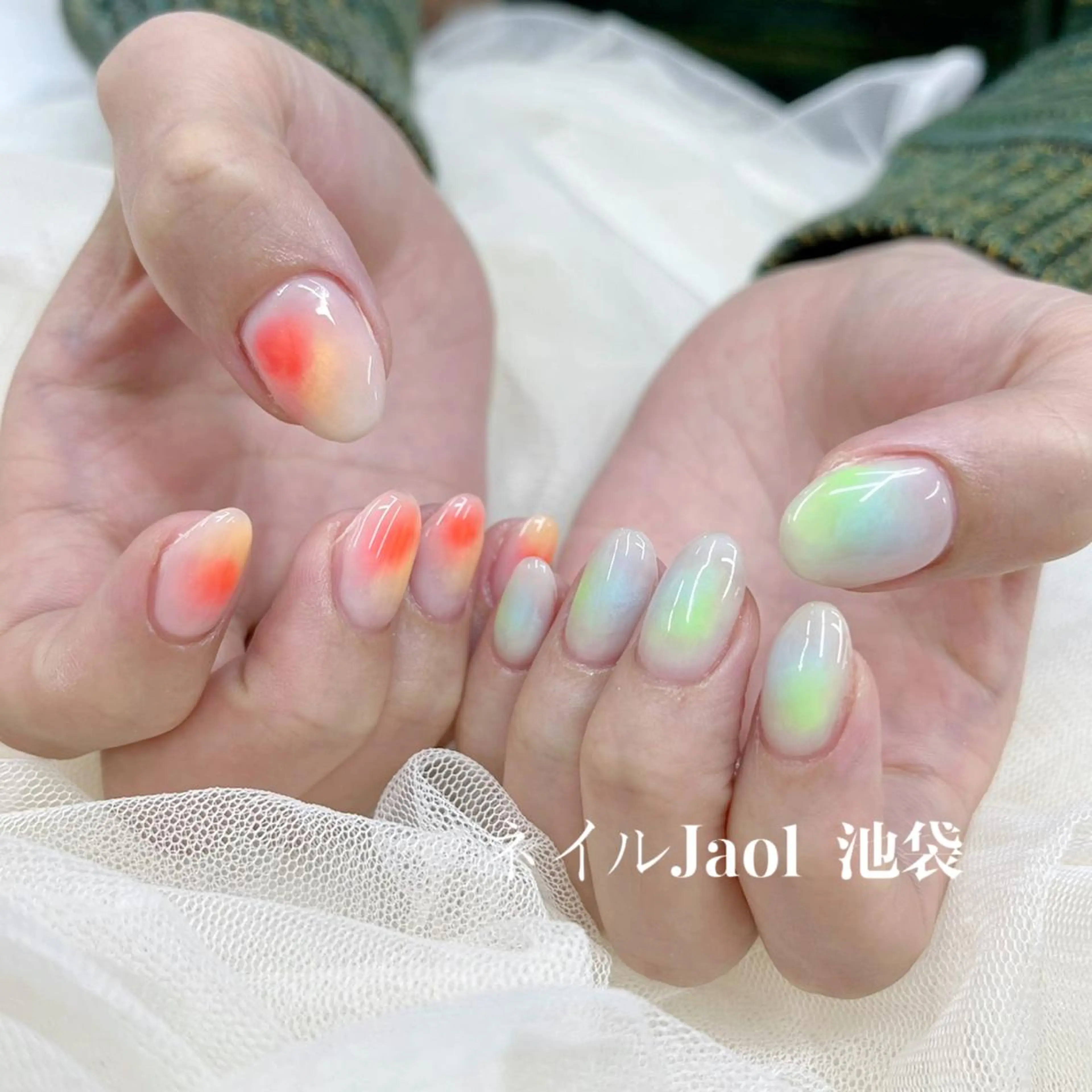 ミディアム ハンドネイル nail jaol池袋店所属・ネイルJaol 池袋のネイルデザイン