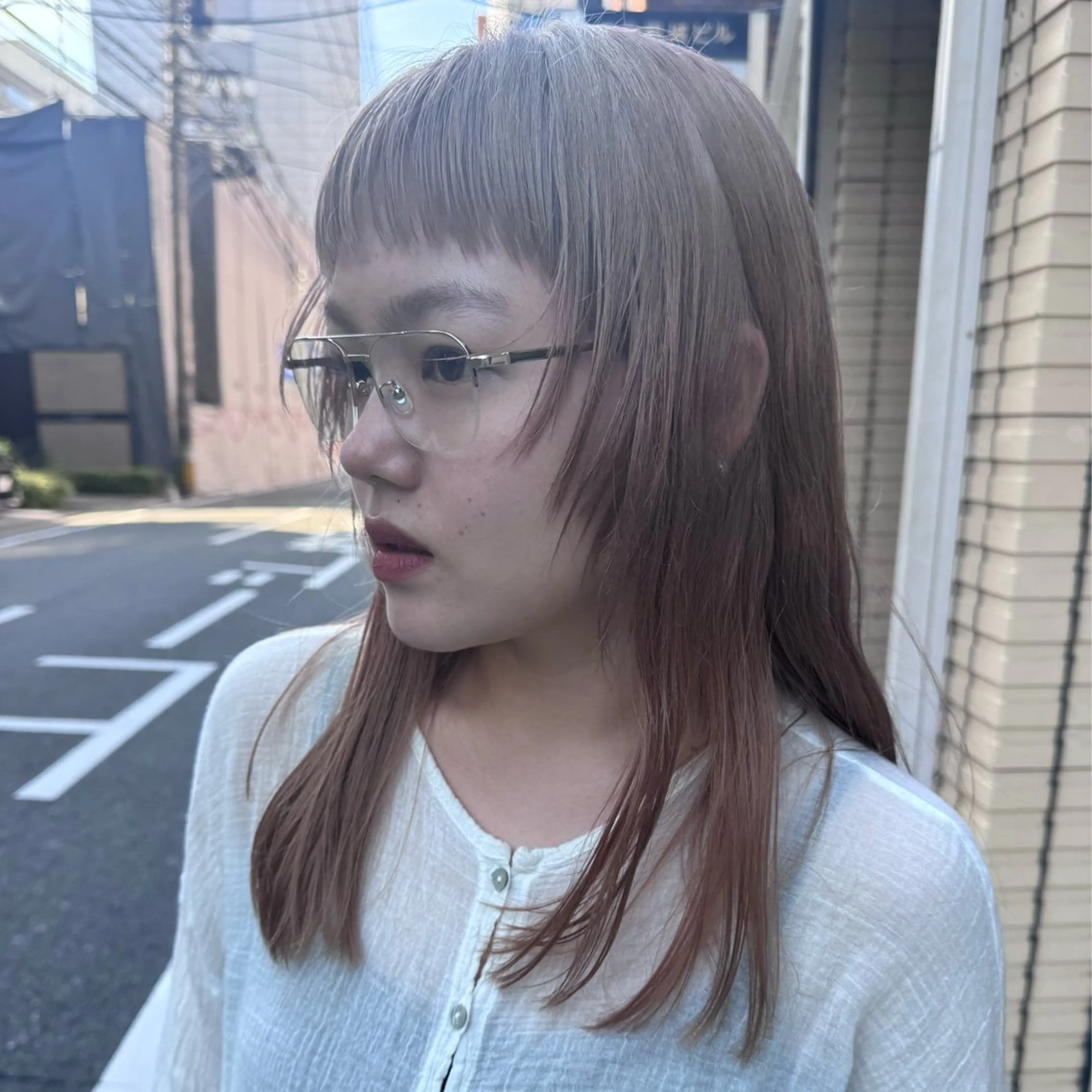 ロング カラー カット ヘアカラー トリートメント Lilu しずくのヘアスタイル